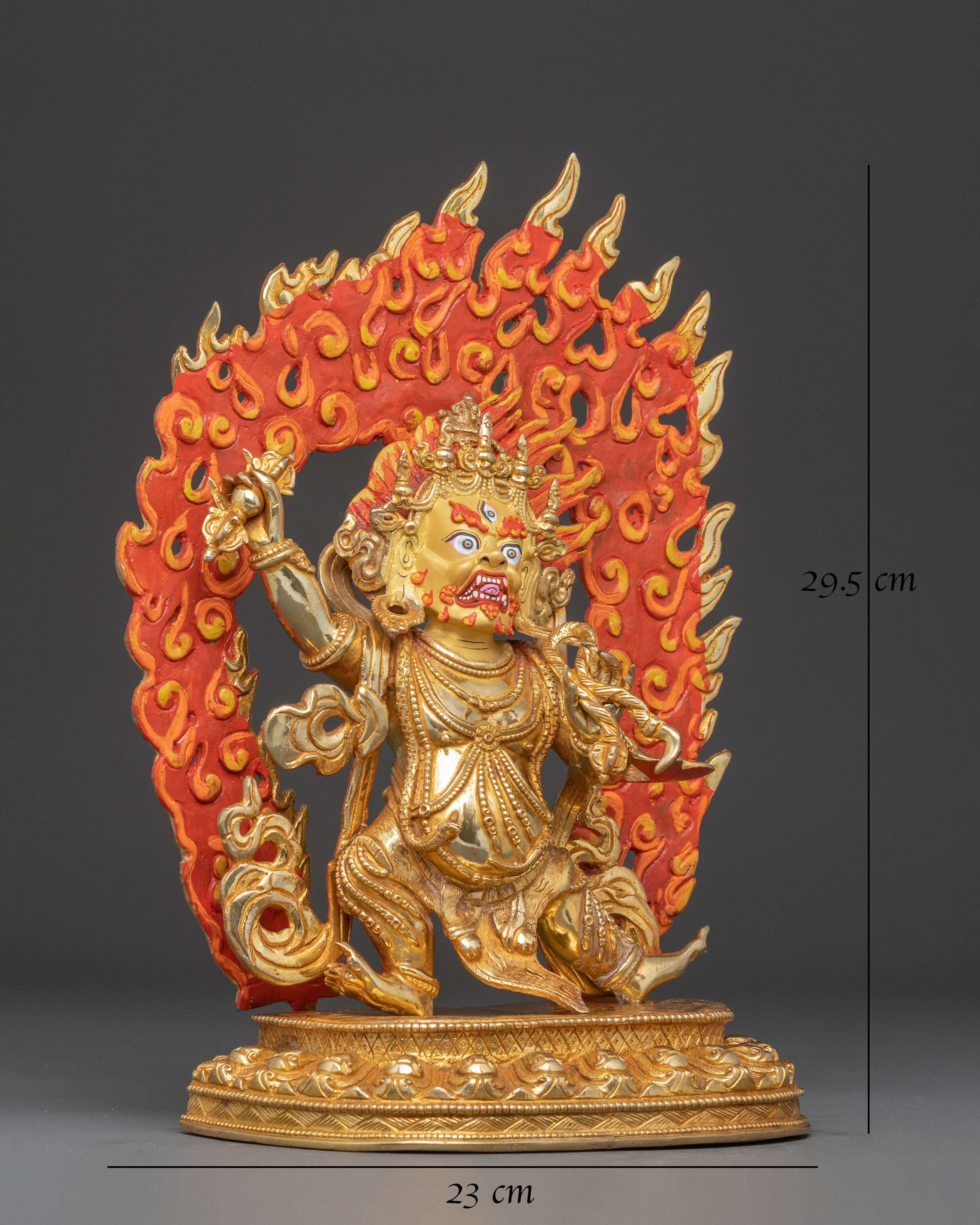 Vajrapani Gold Gilded Statue: Protector of the Buddha