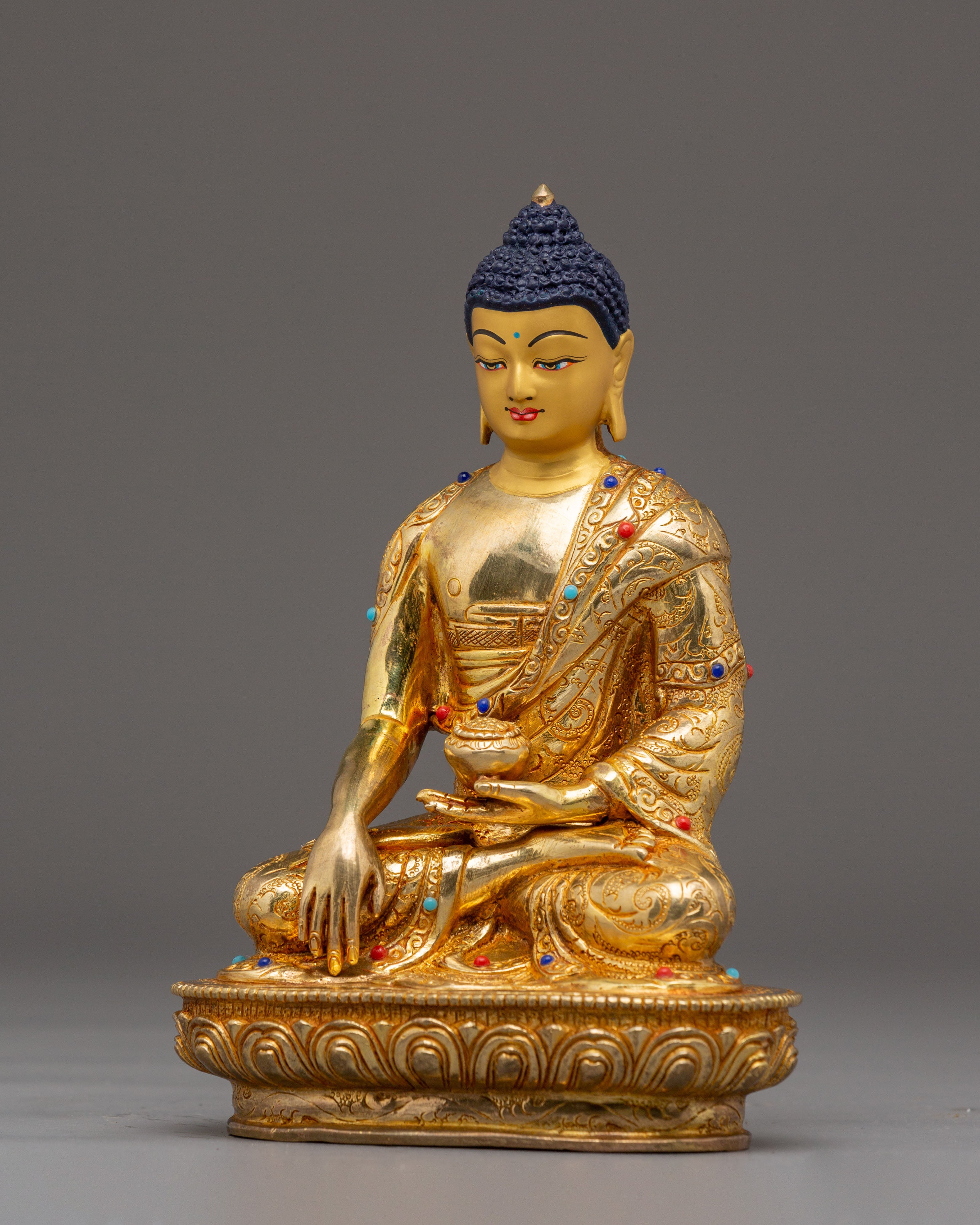 Tibetan Shakyamuni Buddha Figurine, Teacher of Dharma