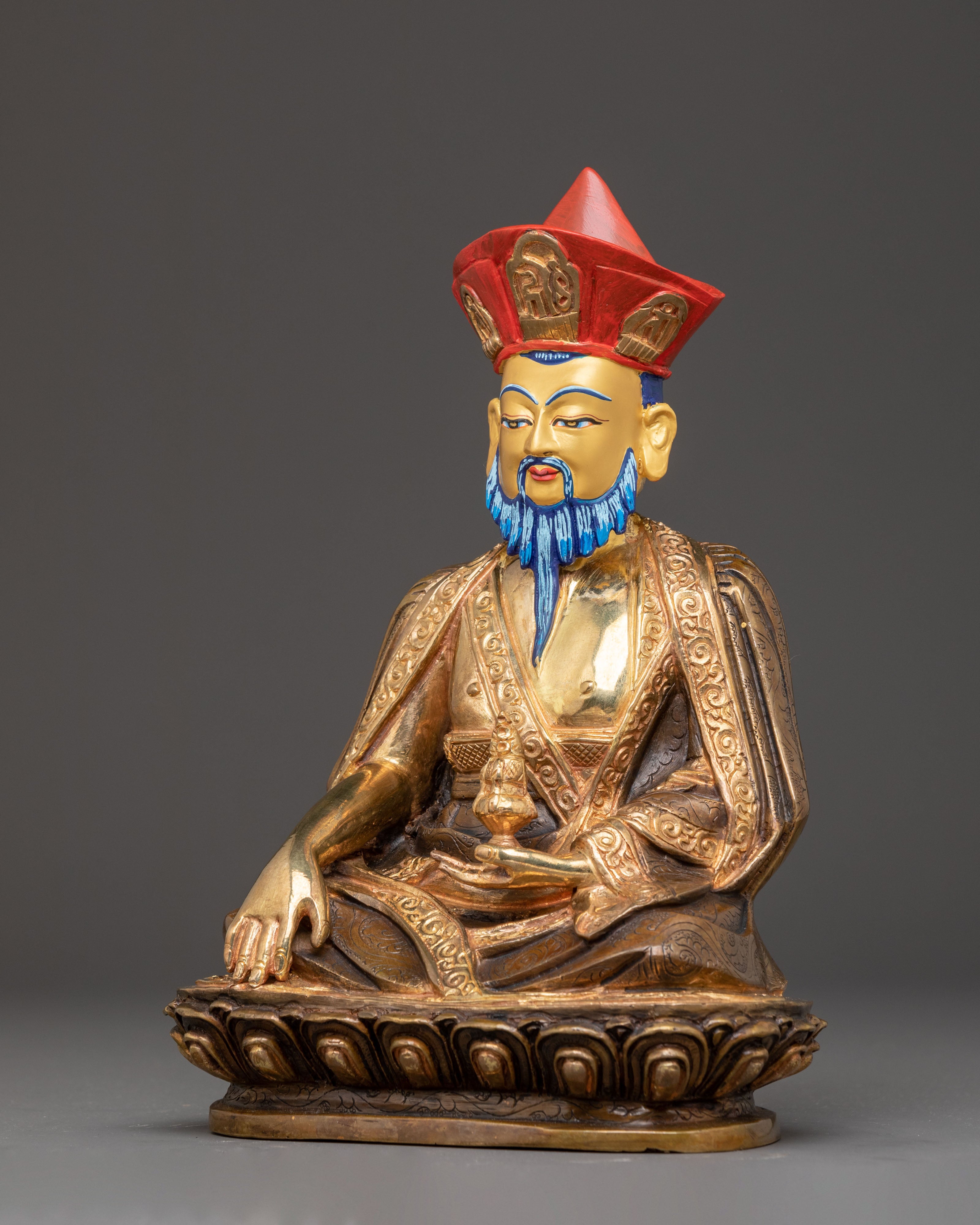 Handmade Statue of Guru Shapdum | Buddhist Master Sculpture