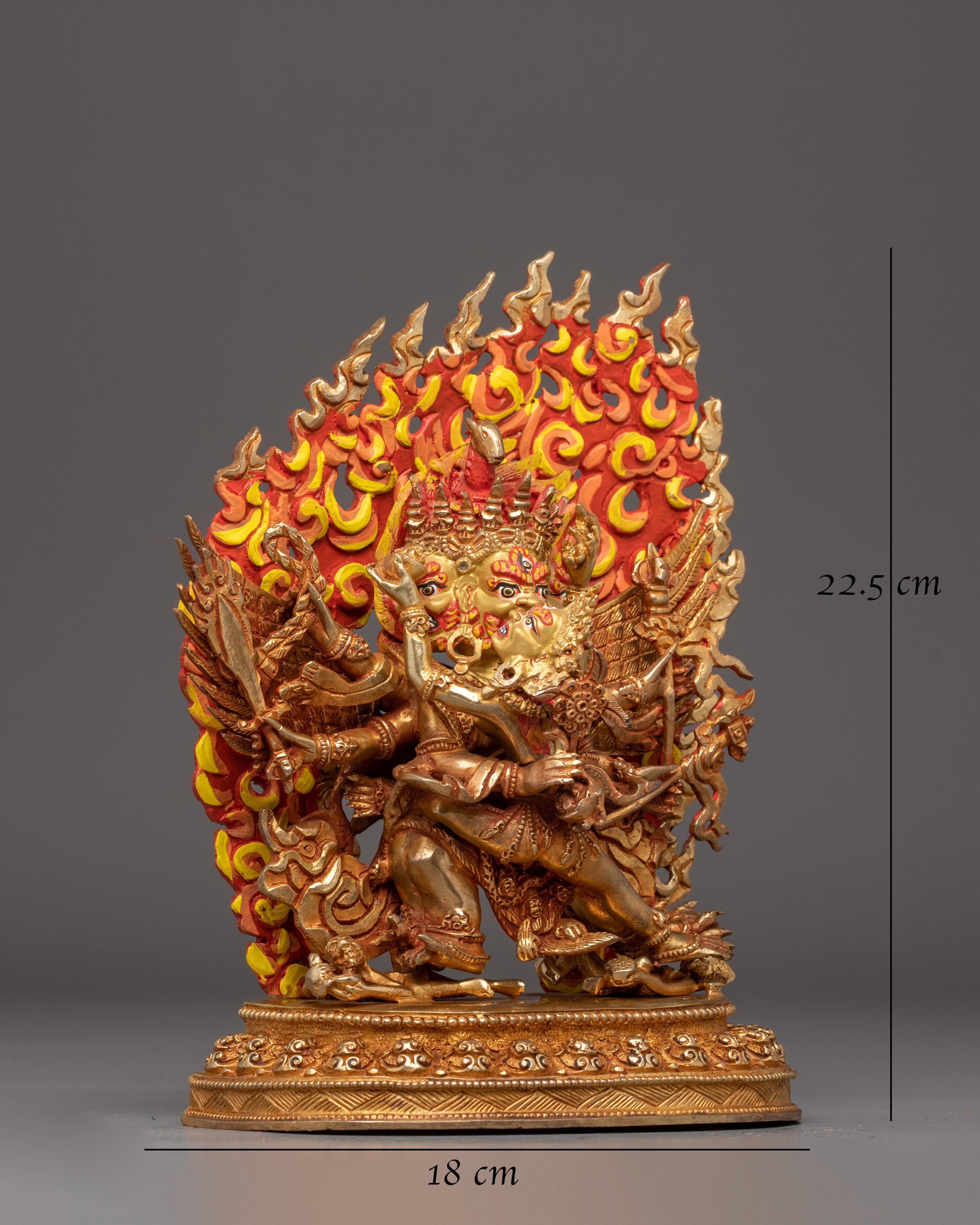 Wrathful Buddhist Deity Hayagriva Statue |