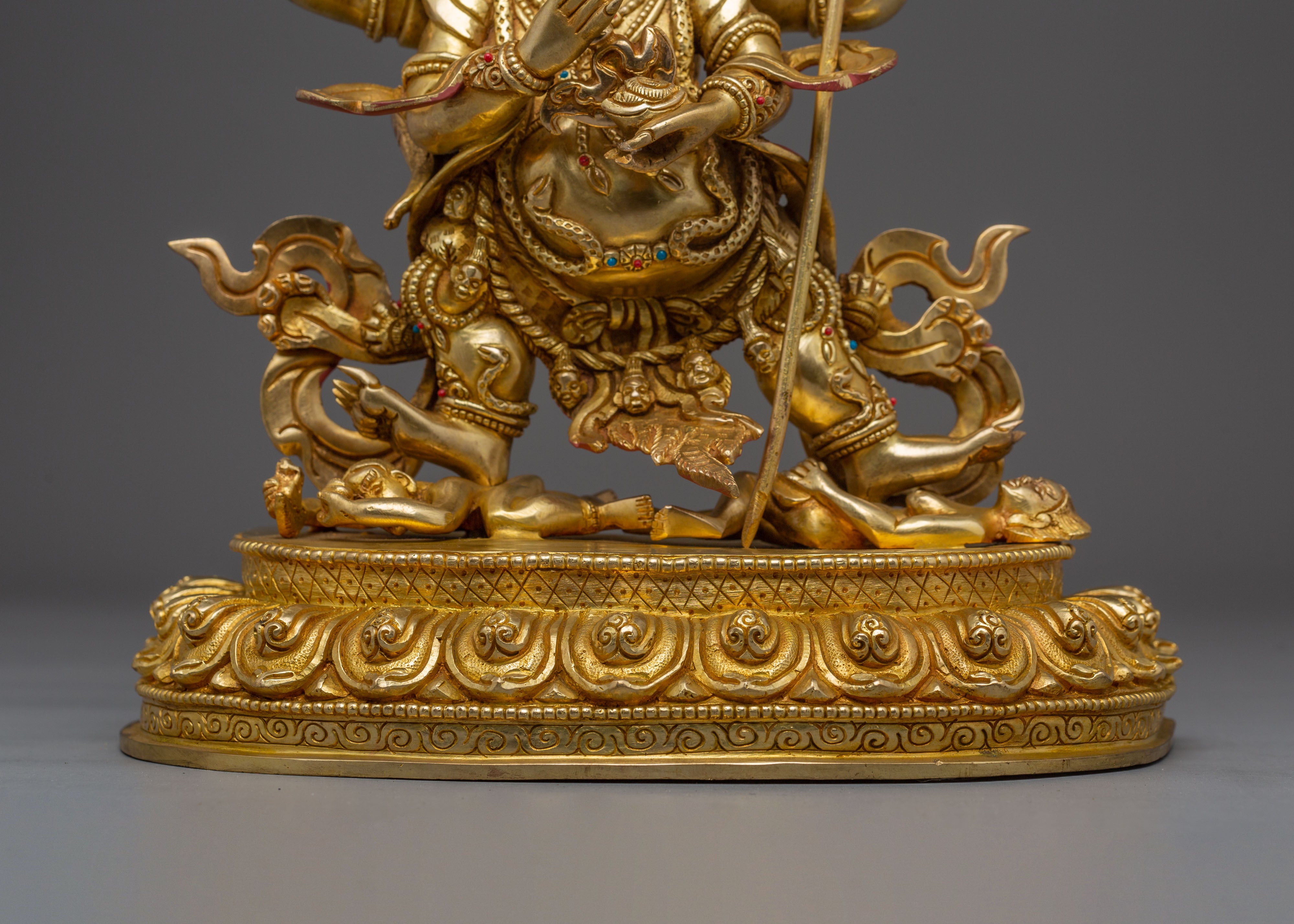 Handmade Wrathful Protector Deity Mahakala | Symbol of Strength