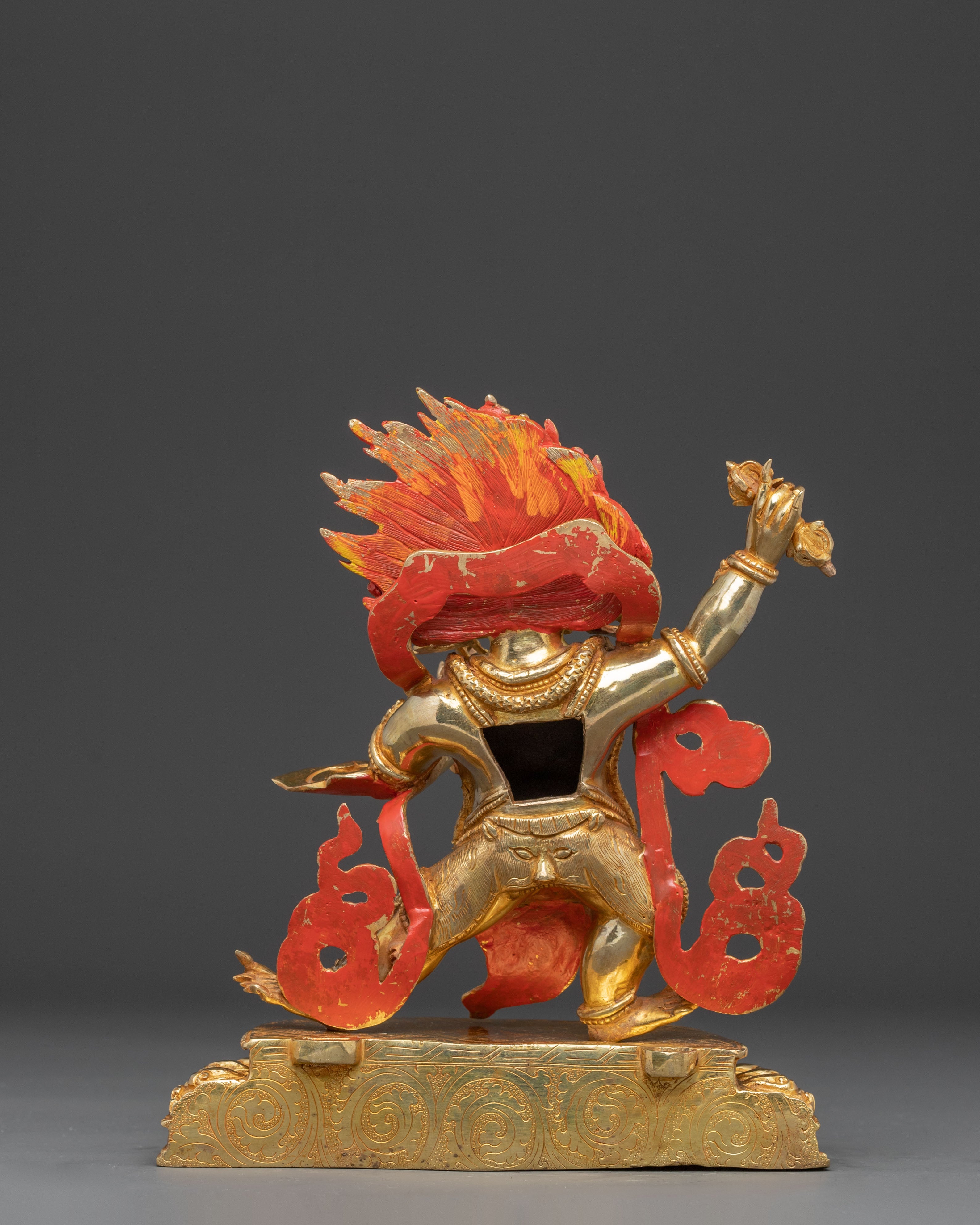 Vajrapani Gold Gilded Statue: Protector of the Buddha