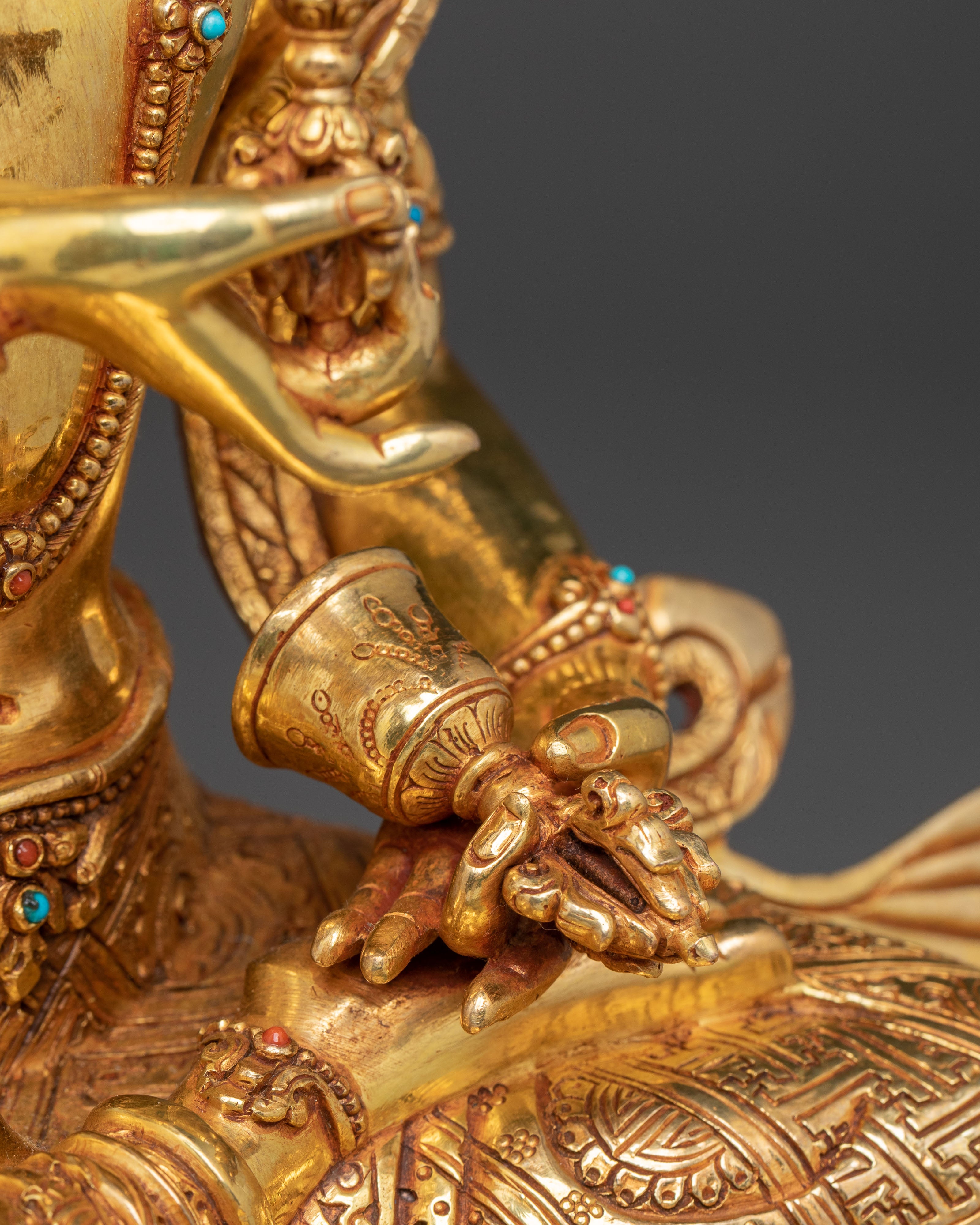 Handmade Vajrasattva Copper Statue: Karma Cleansing Deity