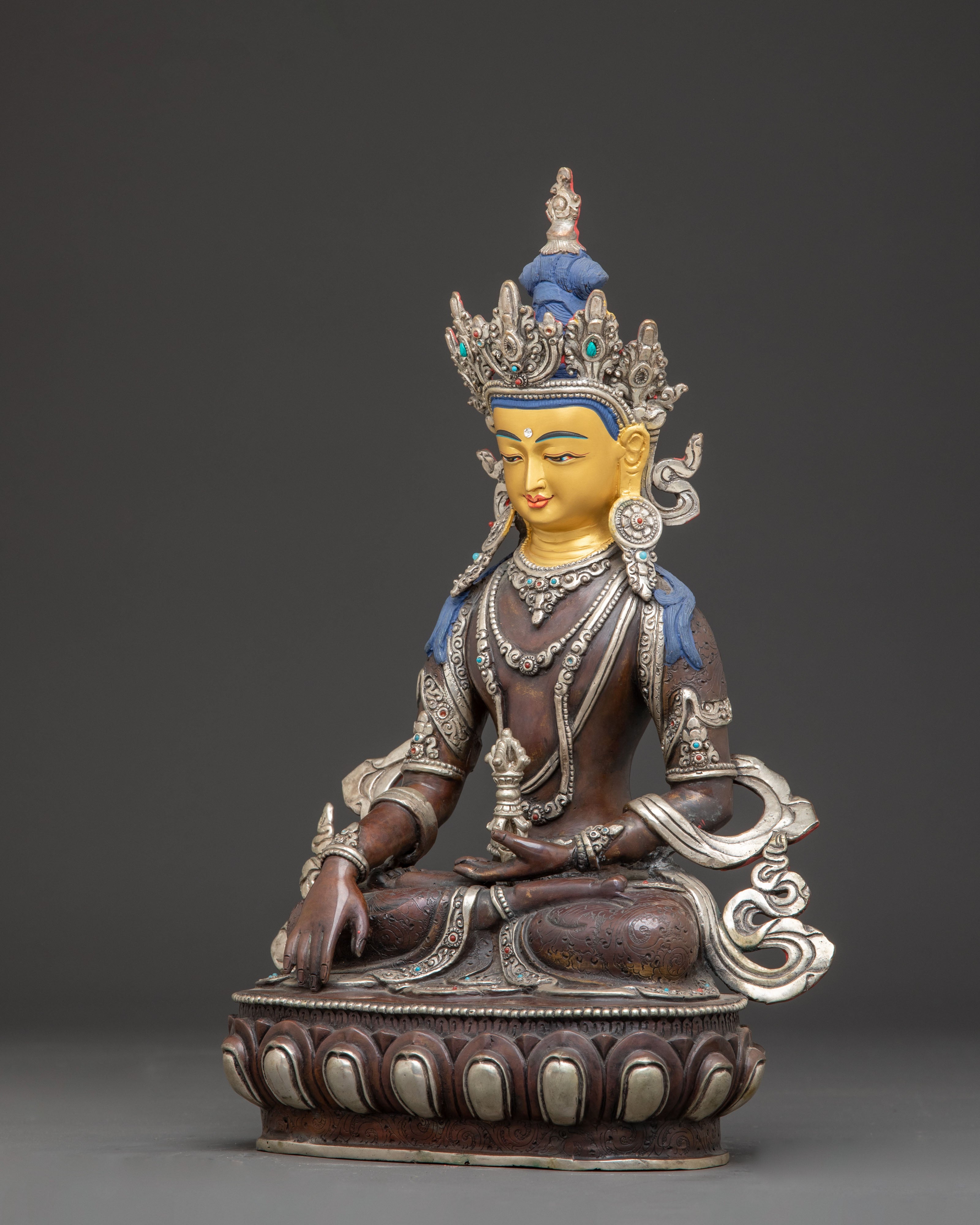 Handmade Vajrayana Deity Mitrupa Statue | The Immovable Buddha