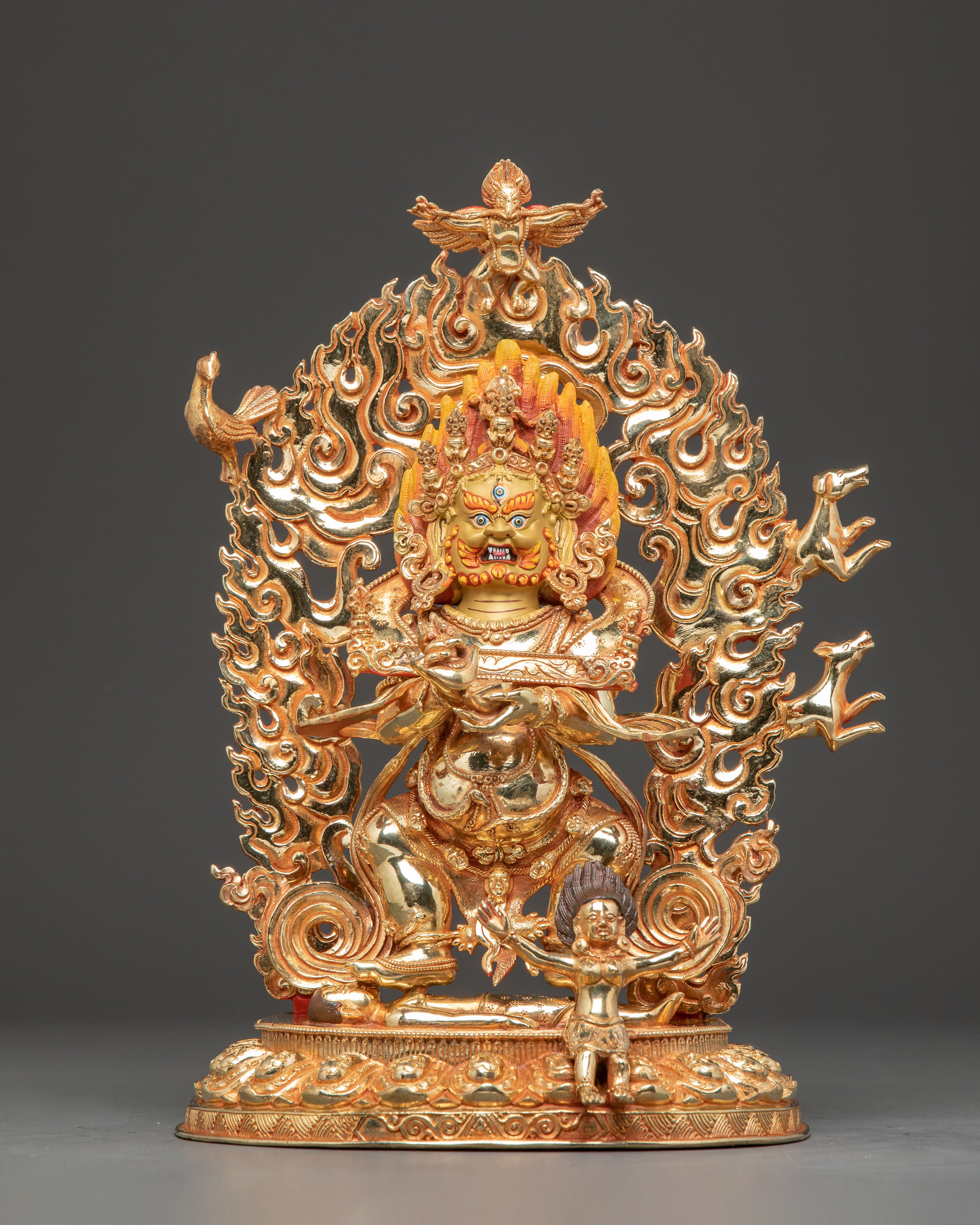 Sakya Mahakala Statue: Protector of Wisdom | Buddhist Sculpture