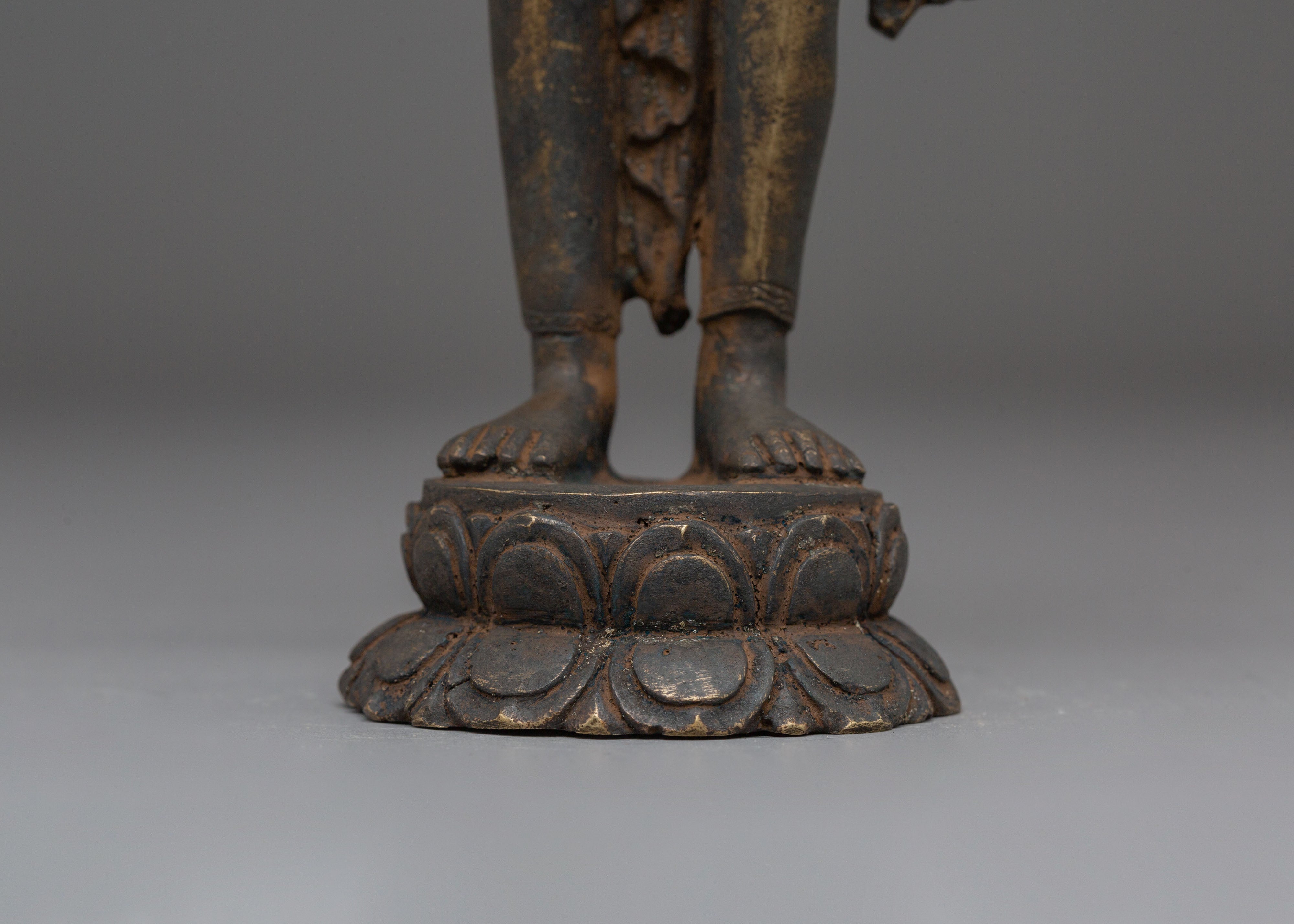 Handmade Statue of Standing Vajrasattva | Embodiment of Purification