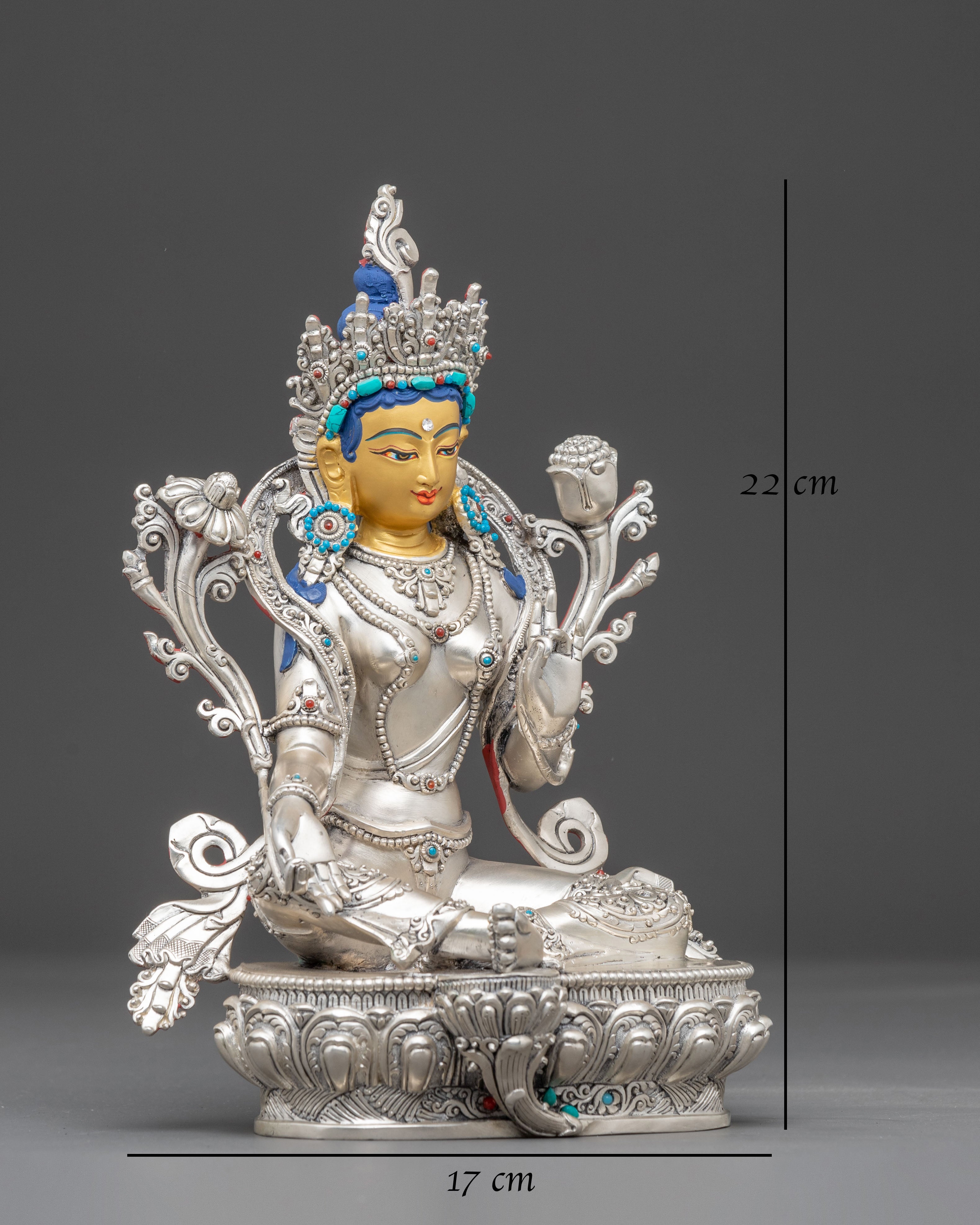 Green Tara Figurine, Symbol of Compassion