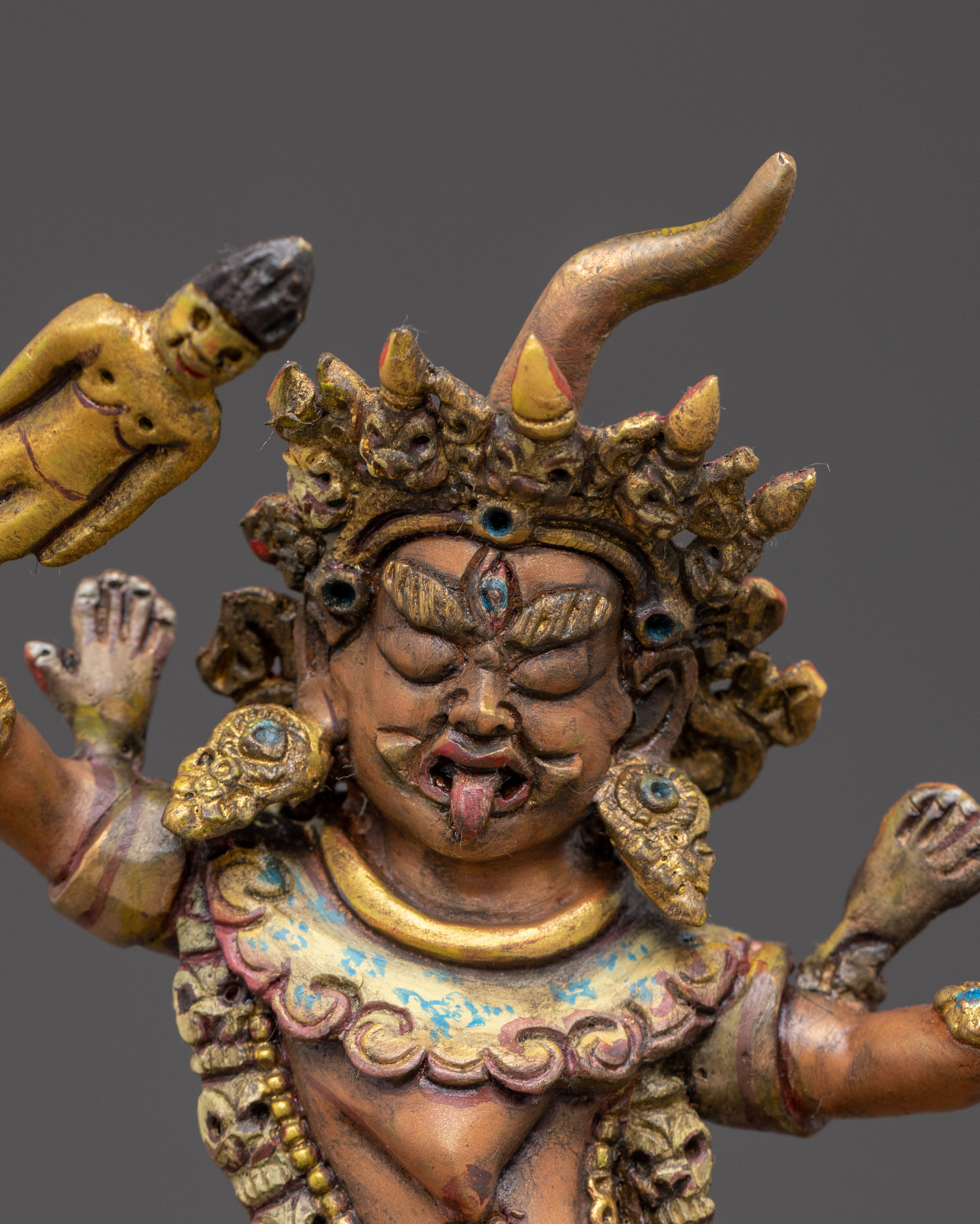 Wrathful Ekajati Statue | Tibetan Protector Deity
