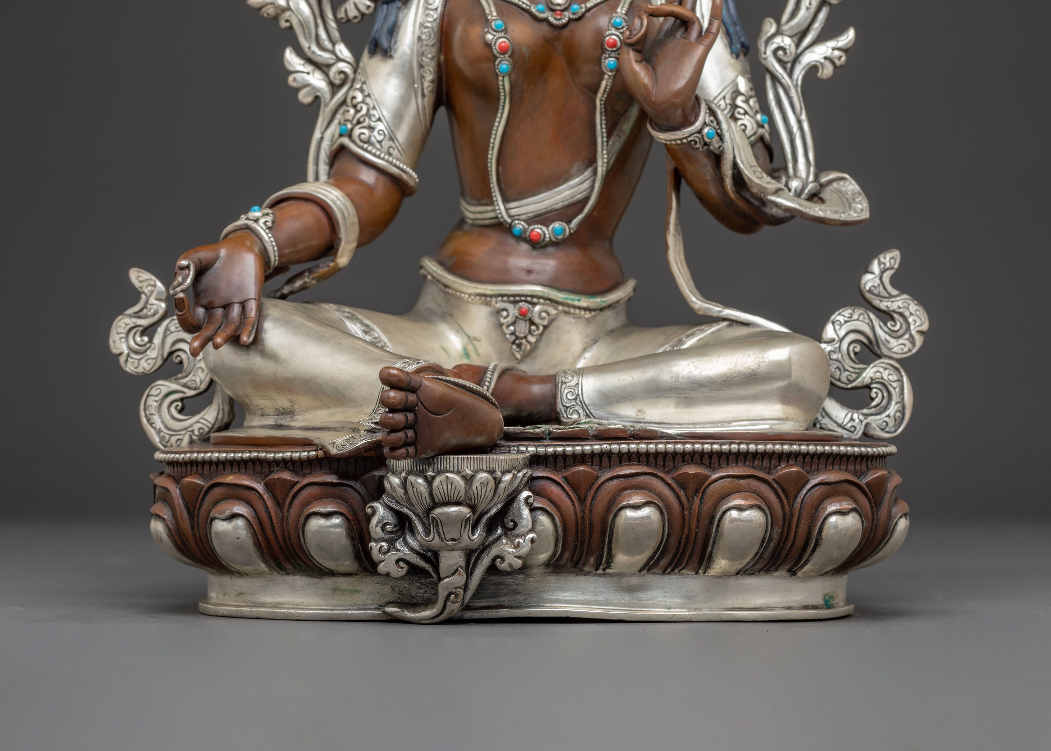 Mother Green Tara Statue from Nepal | Feminine Energy