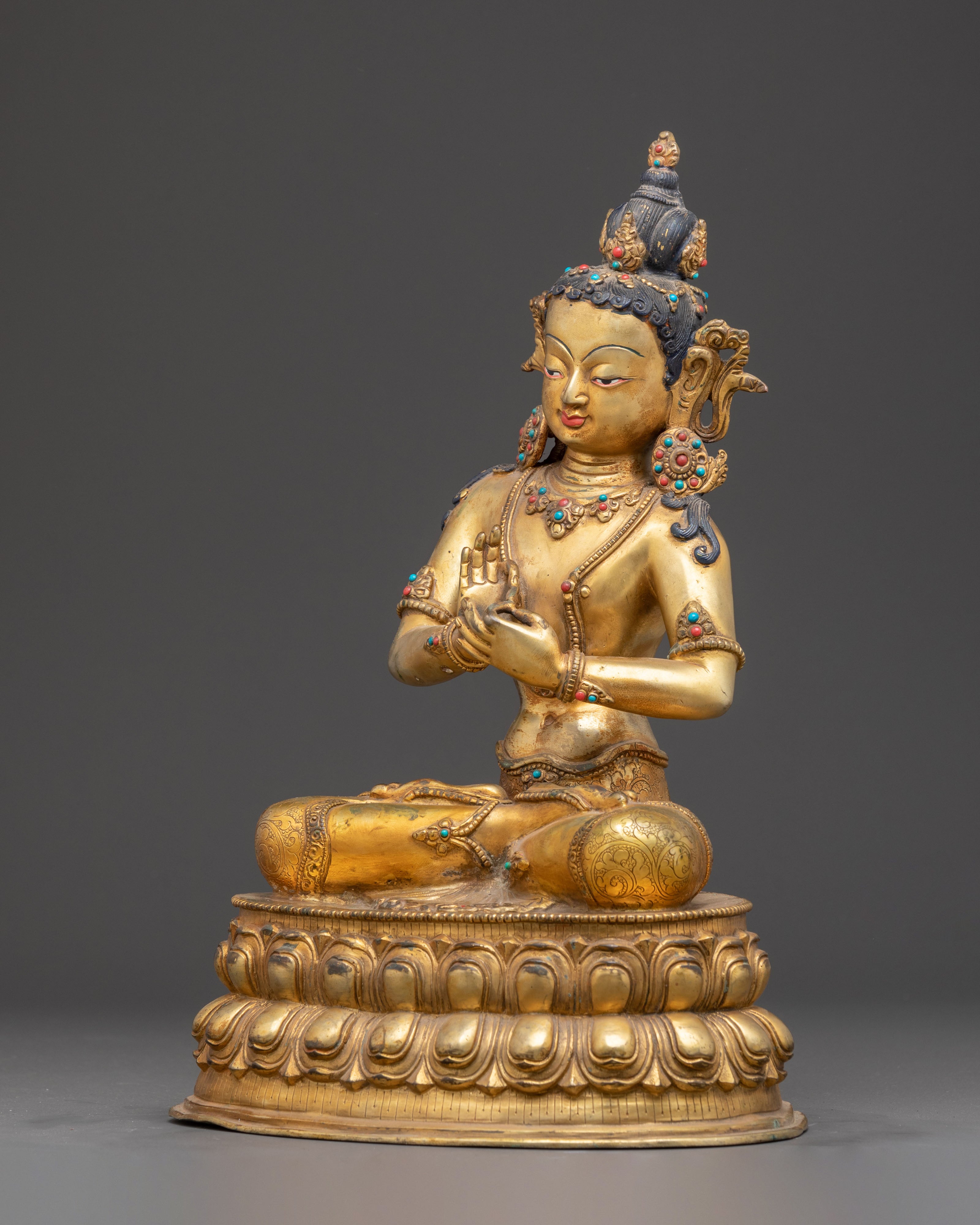 Vairocana Sculpture: The Cosmic Buddha | Ideal for Altars