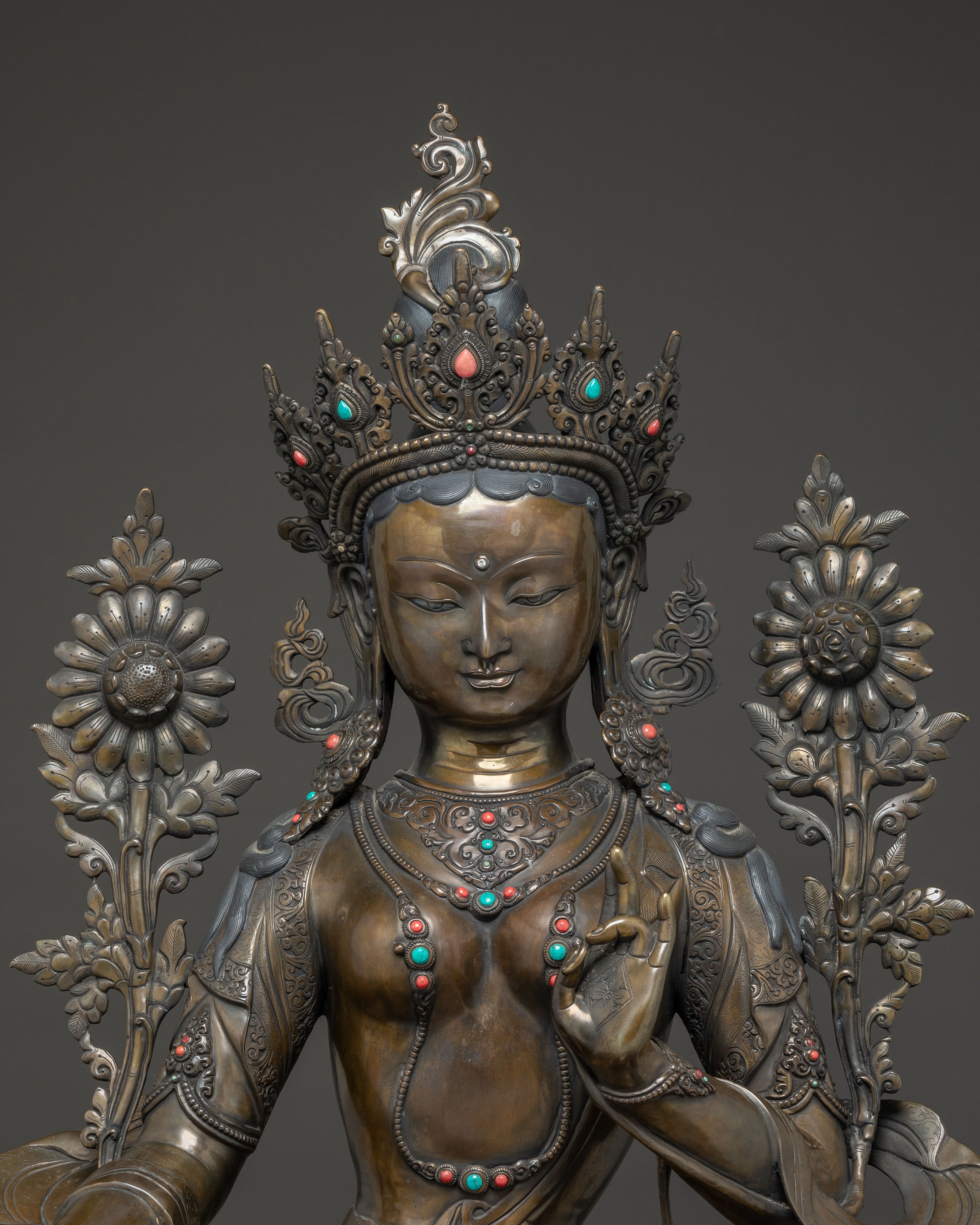 Life-Size Statue of Green Tara | Compassion Deity