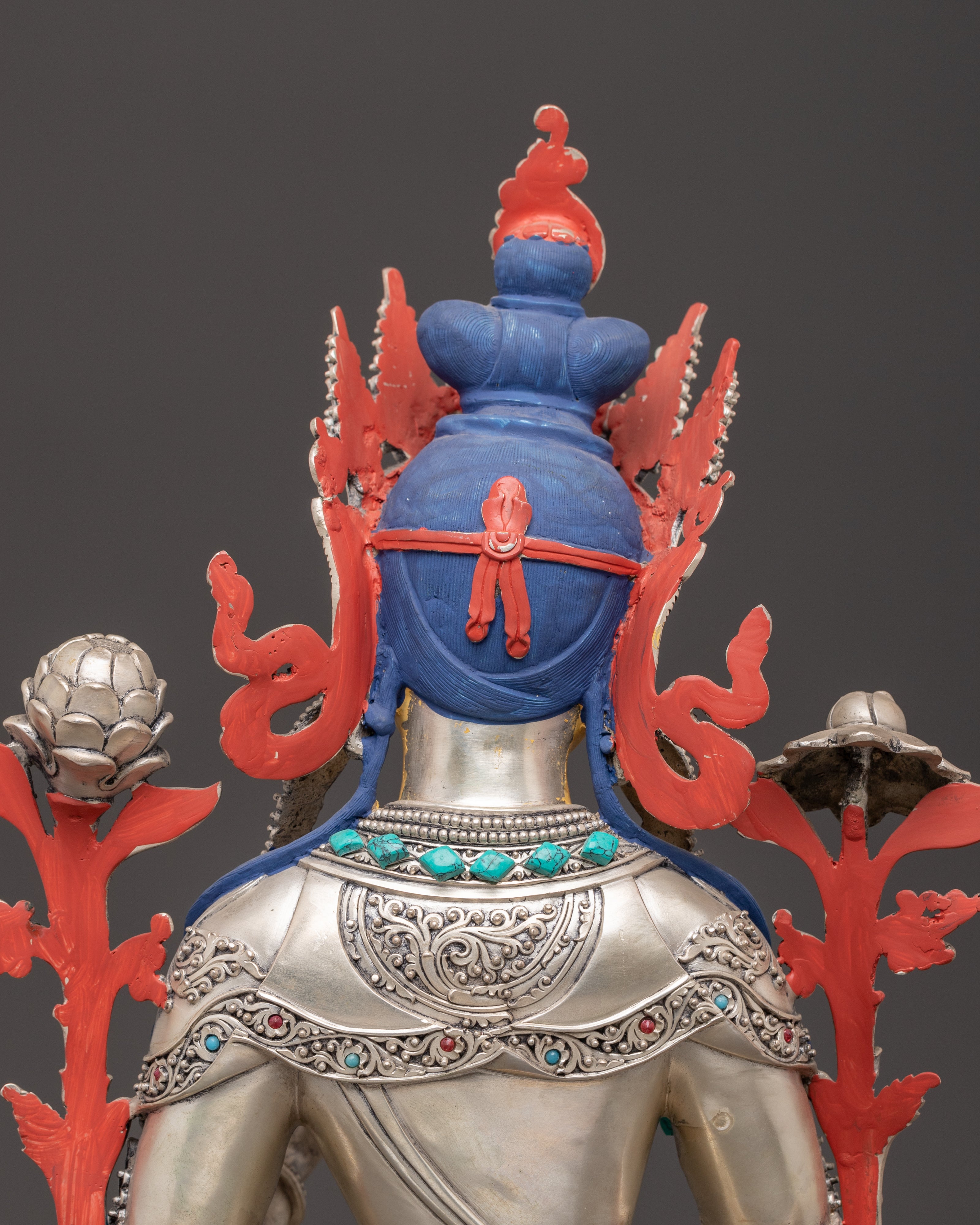 Compassionate Healing Goddess White Tara Statue | Longevity Symbol