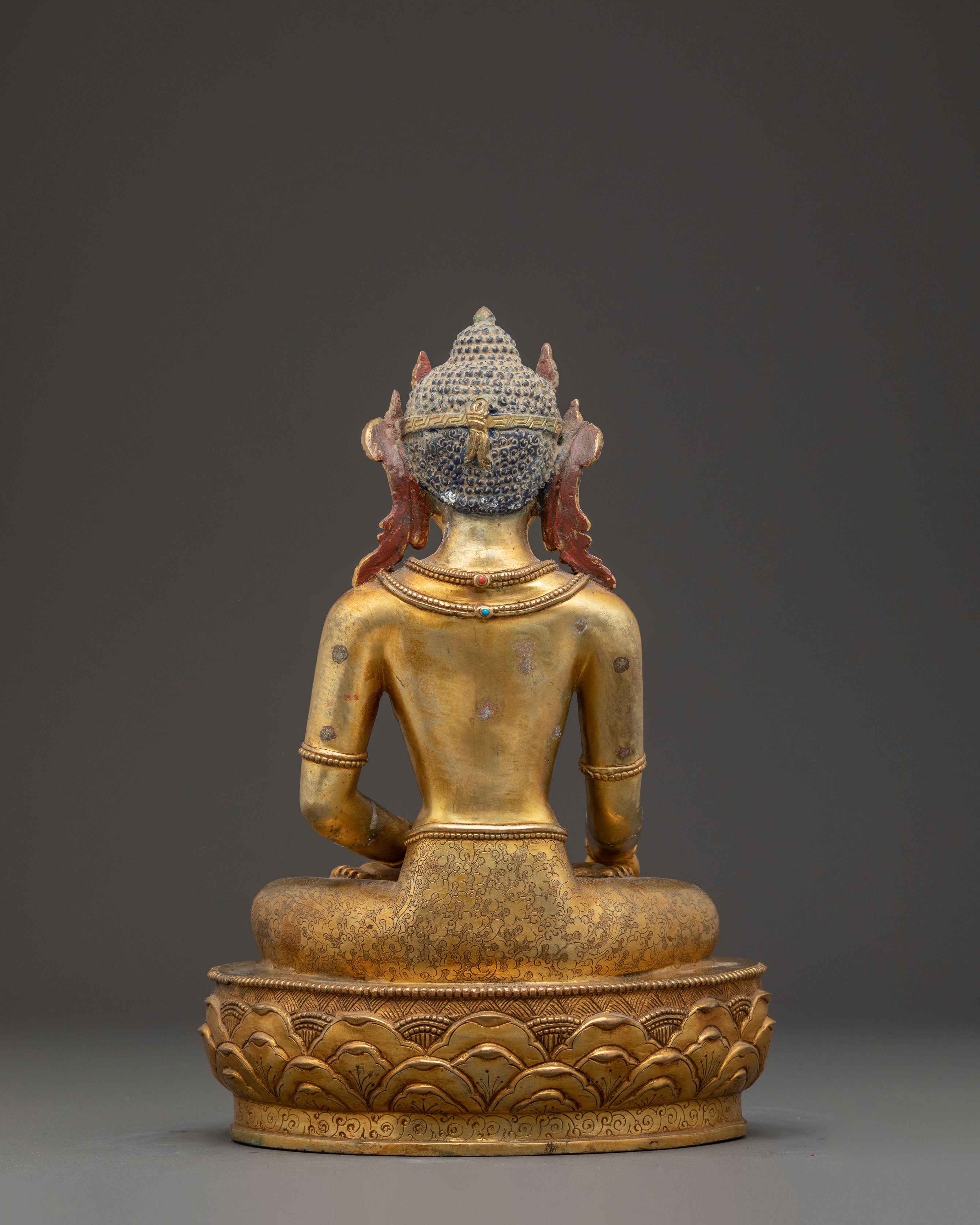 Gold Gilded Copper Shakyamuni Buddha Art | Perfect for Meditation