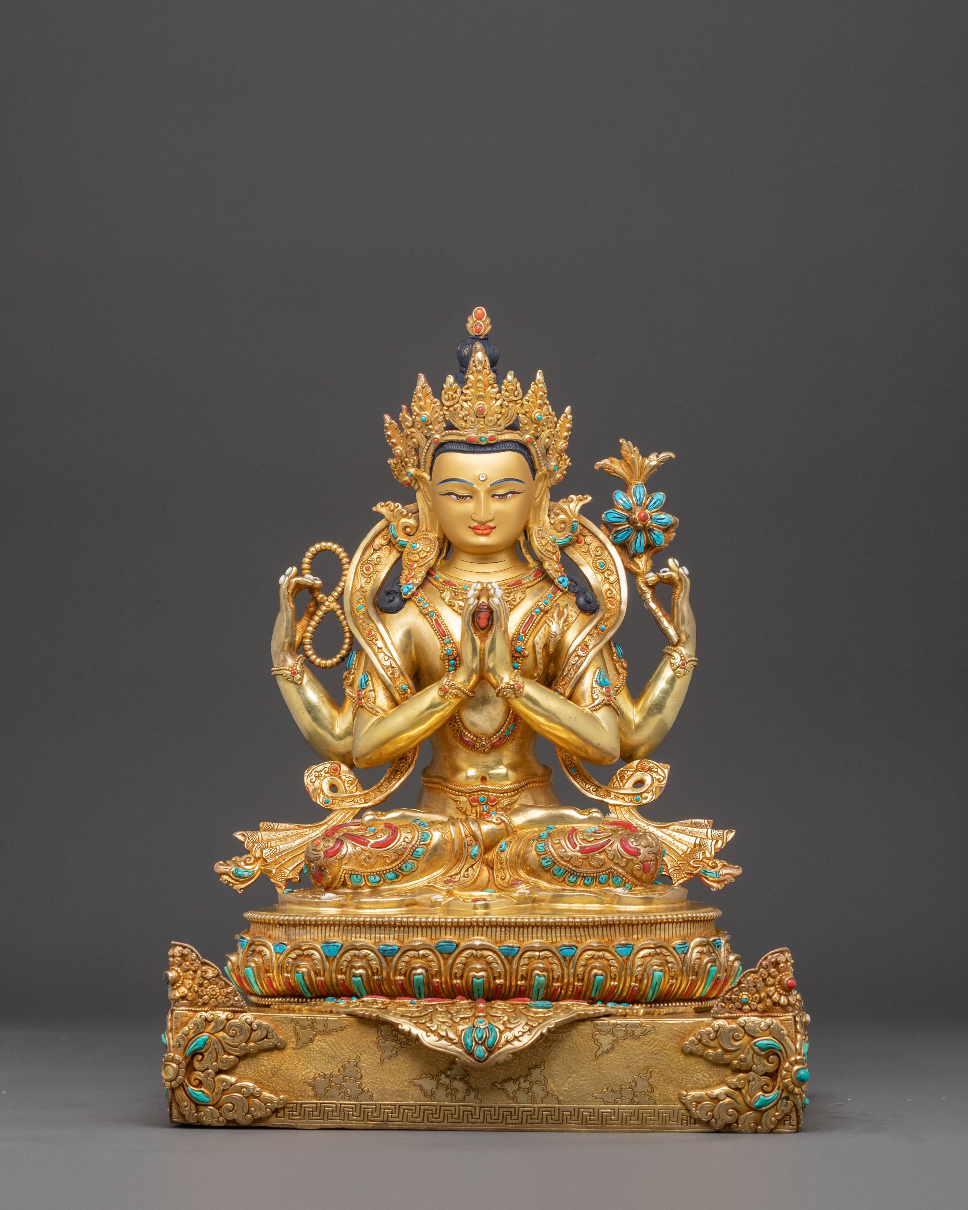 Majestic Statue of Bodhisattva Chenrezig | Protector of All Beings