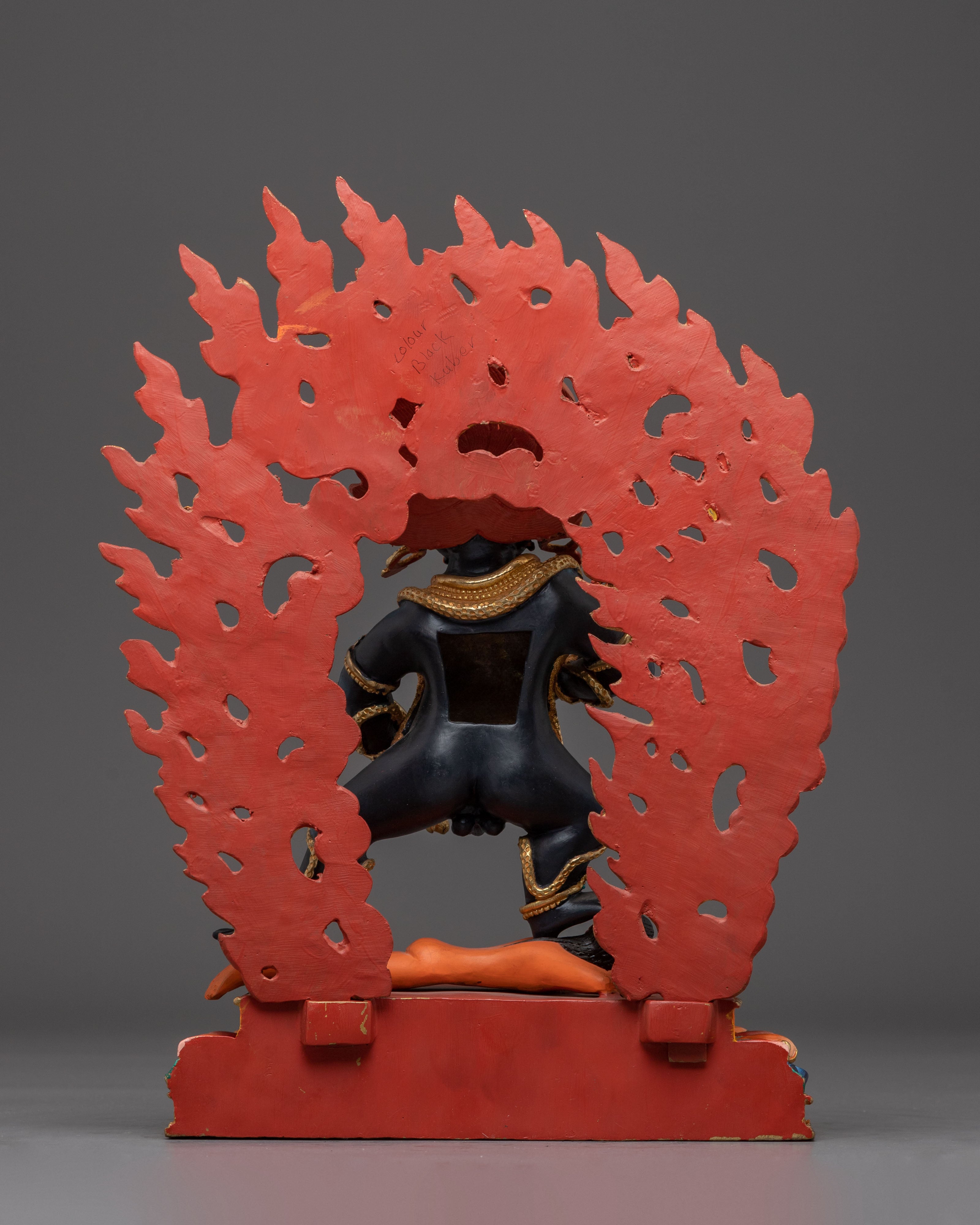 Statue of Wealth Icon Black Dzambhala | Guardian of Abundance