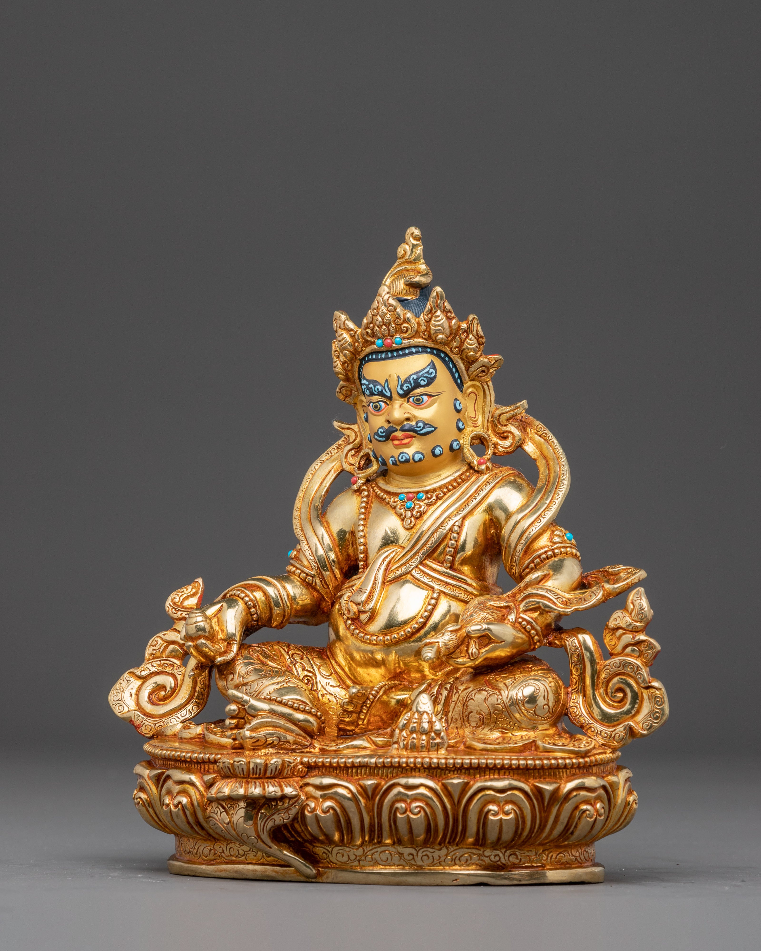 Handmade Dzambhala Statue for Abundance | Wealth and Prosperity Deity