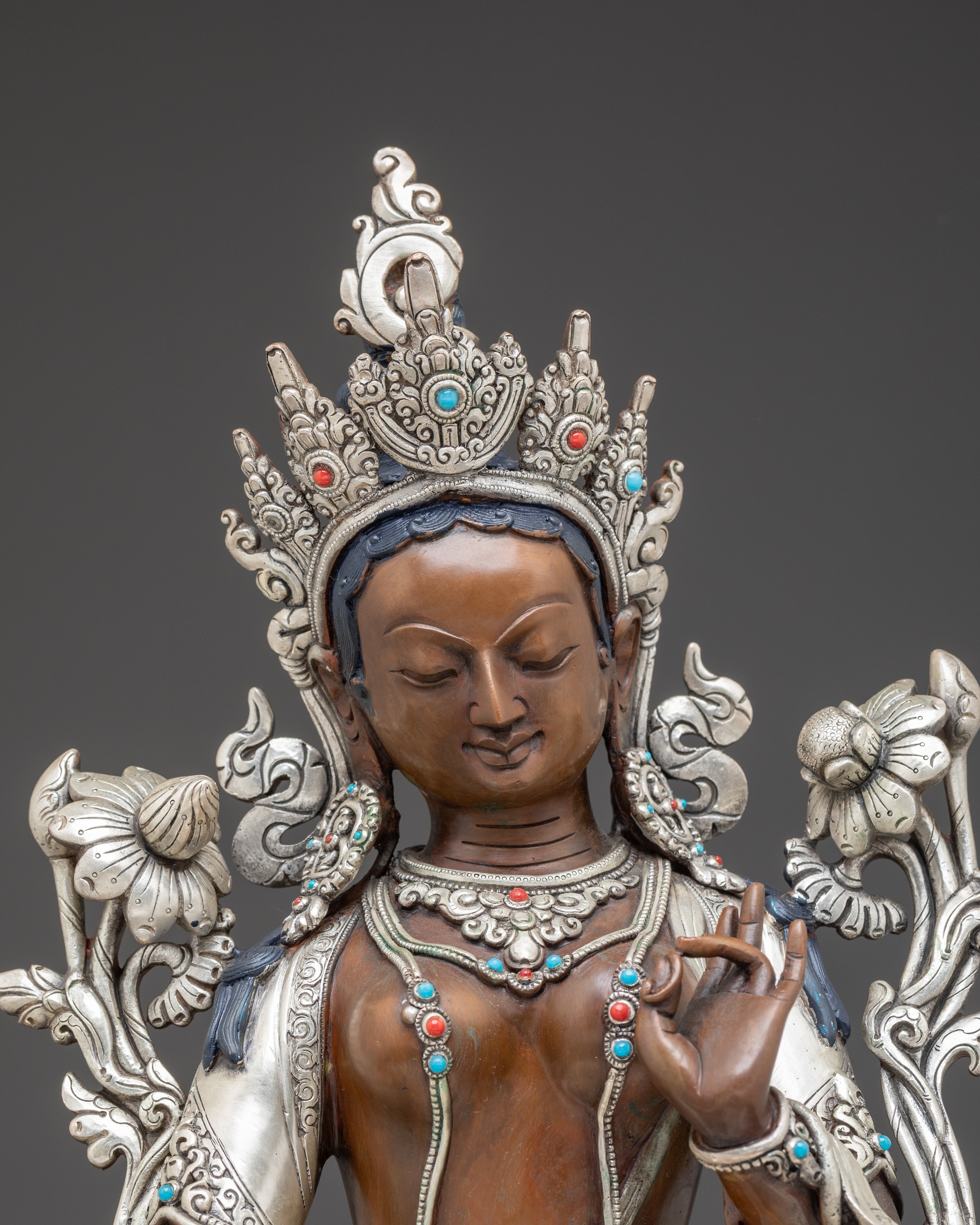 Mother Green Tara Statue from Nepal | Feminine Energy