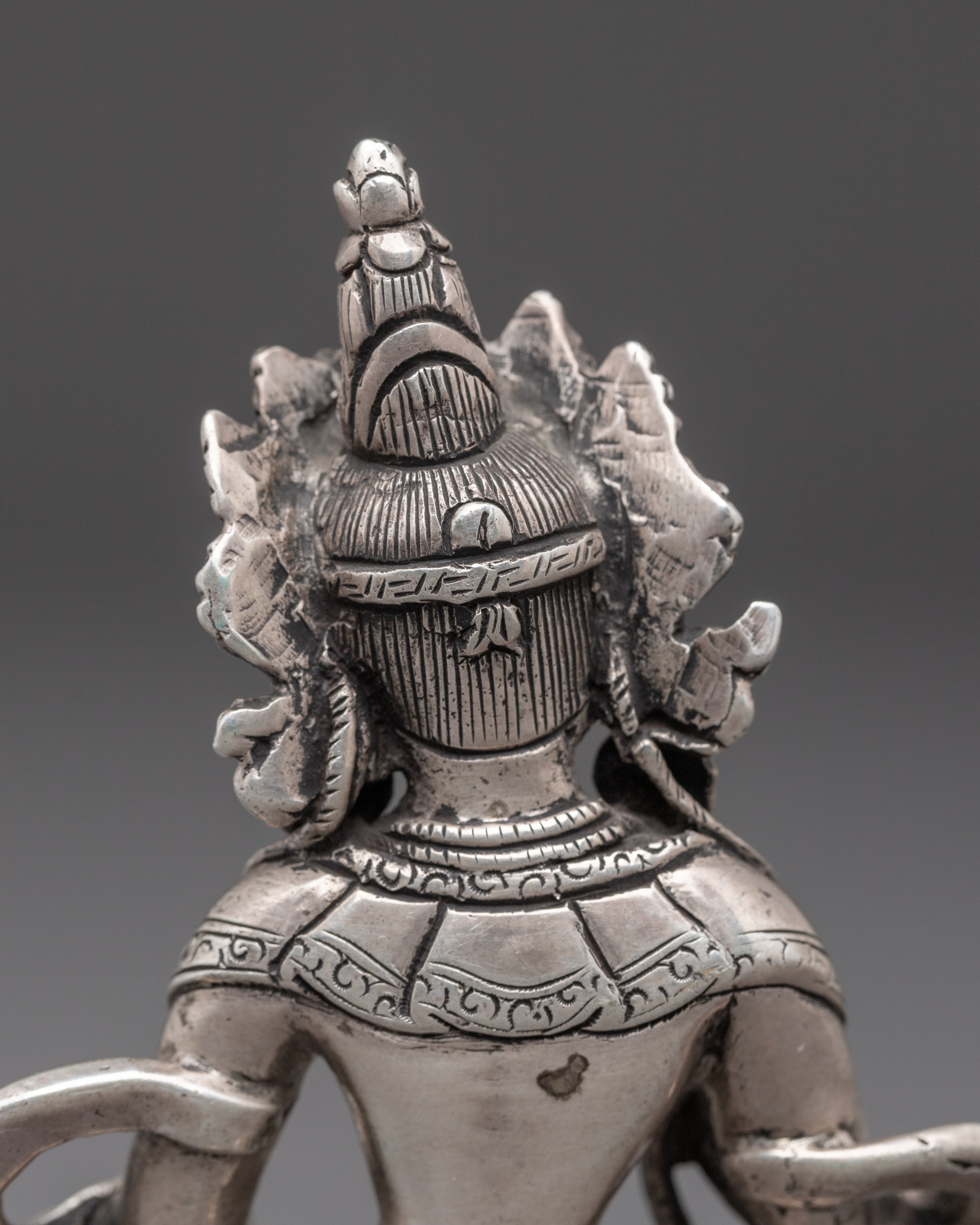 Silver Statue of Vajrasattva | Meditation Altar Piece