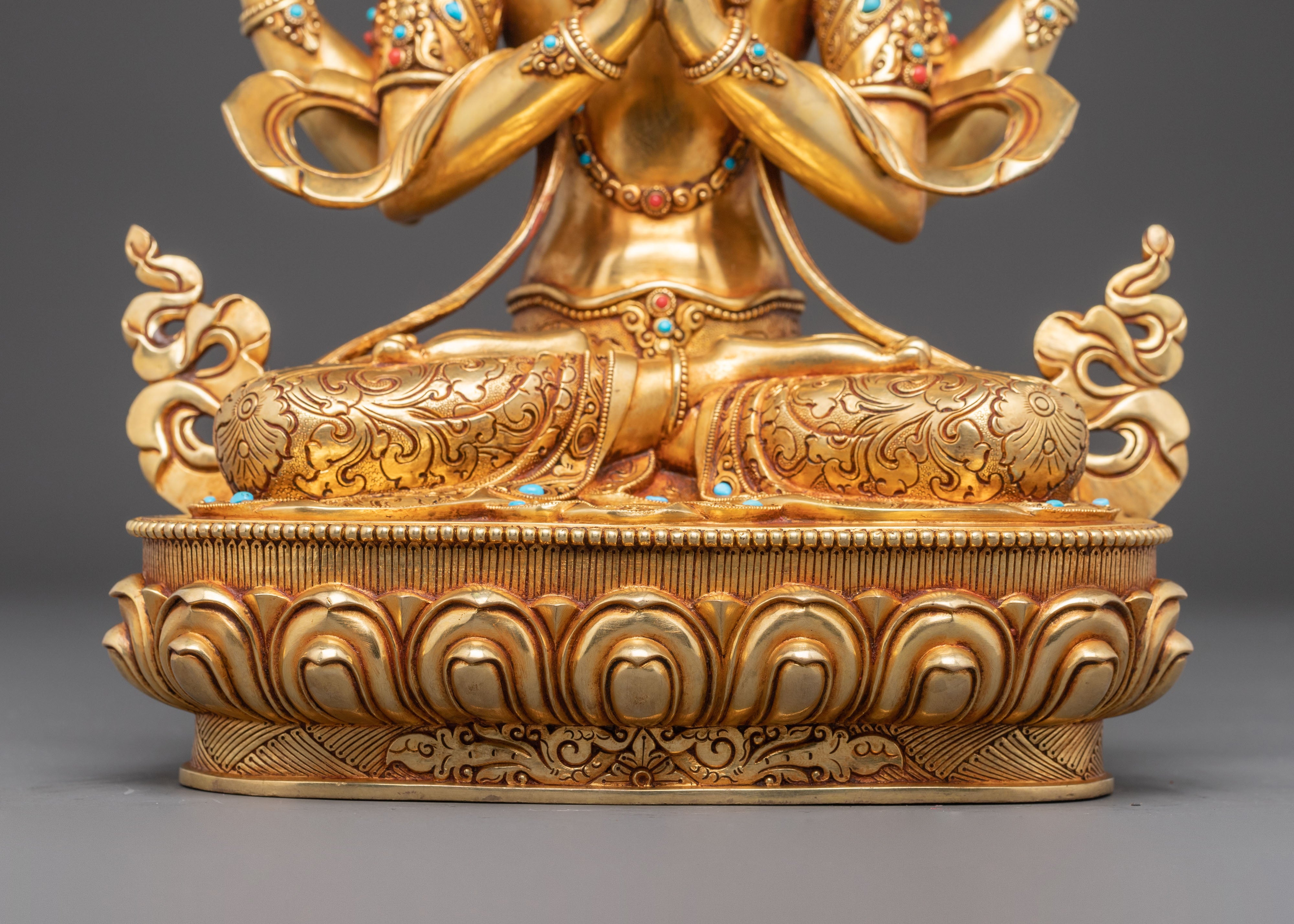 Bodhisattva of Compassion Chenrezig Handcrafted Statue | Avalokiteshvara