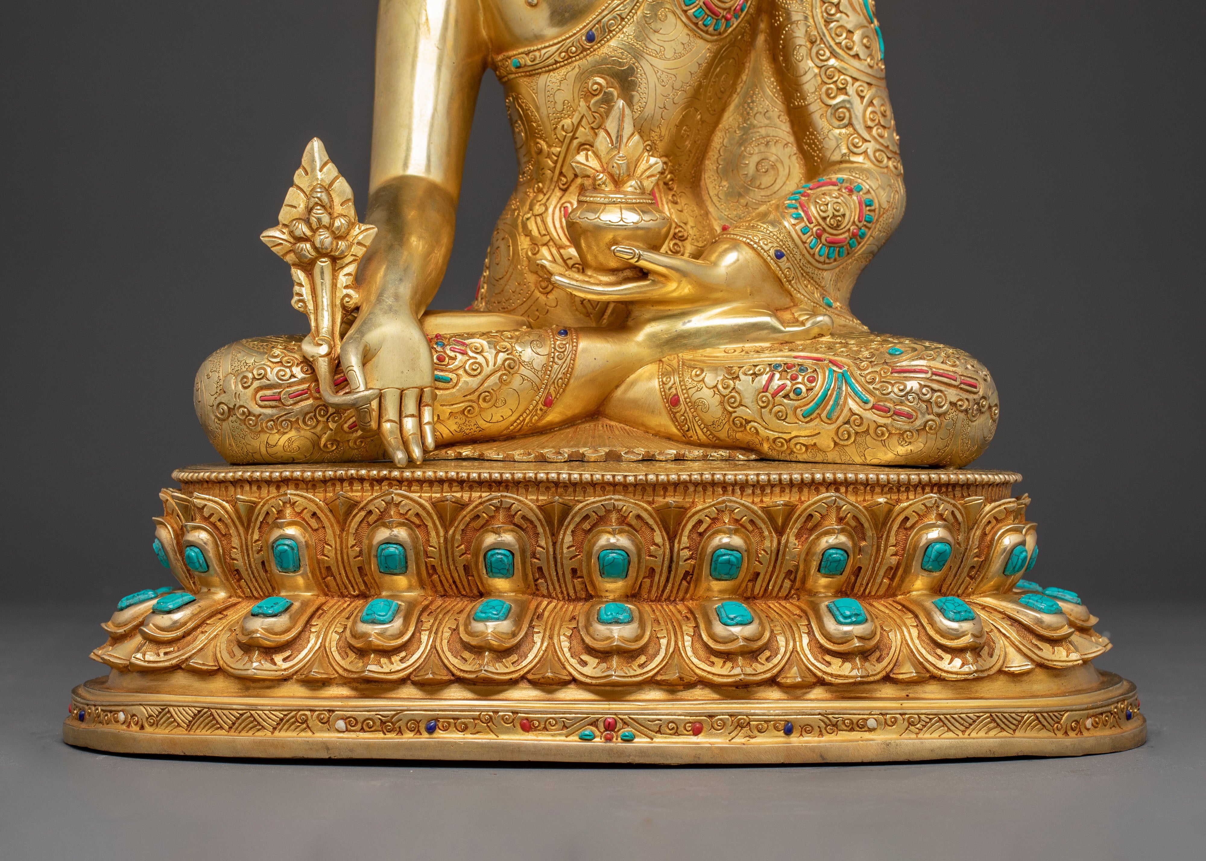 Handmade Buddhist Three Buddha Trio | Shakyamuni, Amitabha, and Medicine Buddha