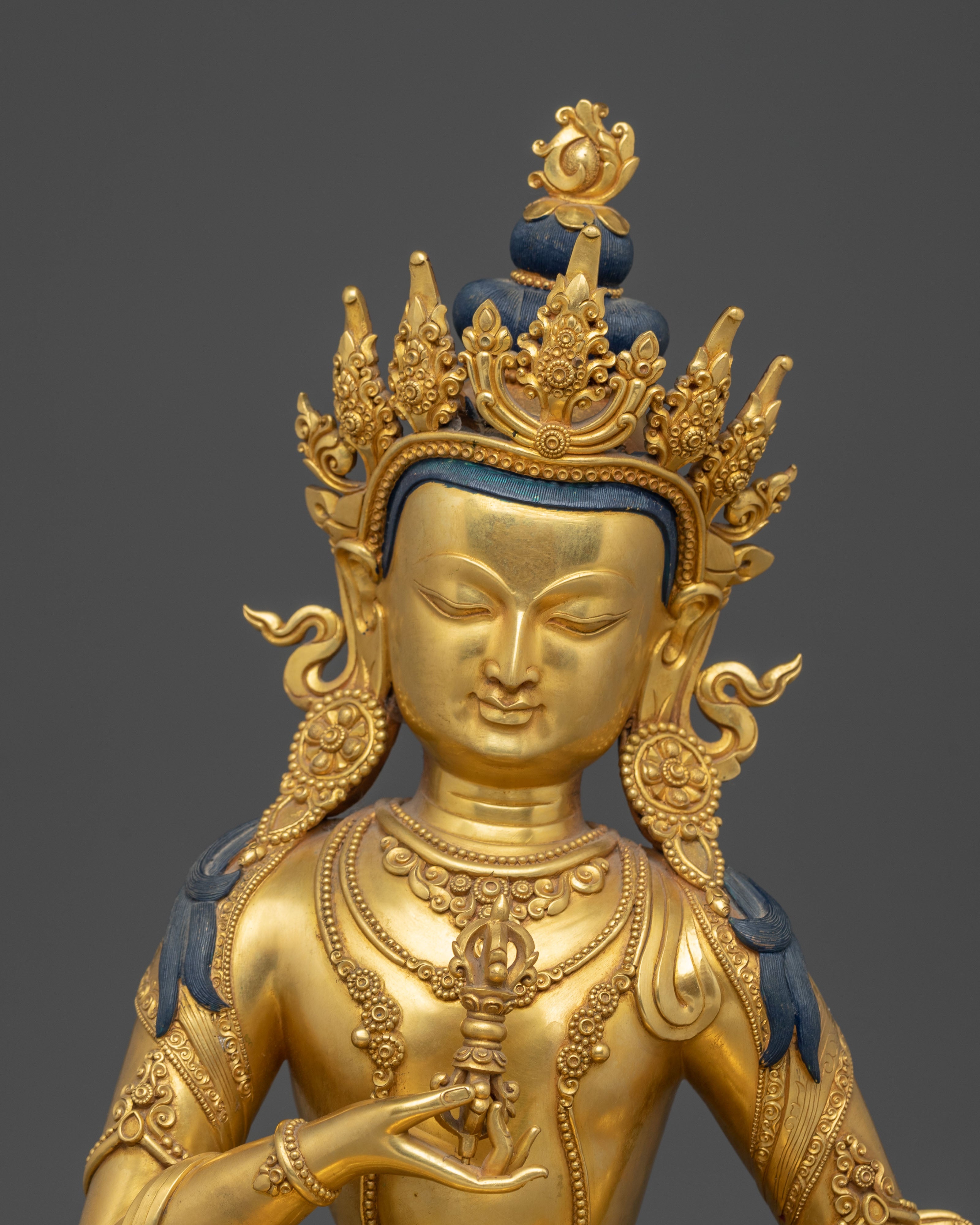 Handmade Golden Statue Of Dorje Sempa | Purification Deity