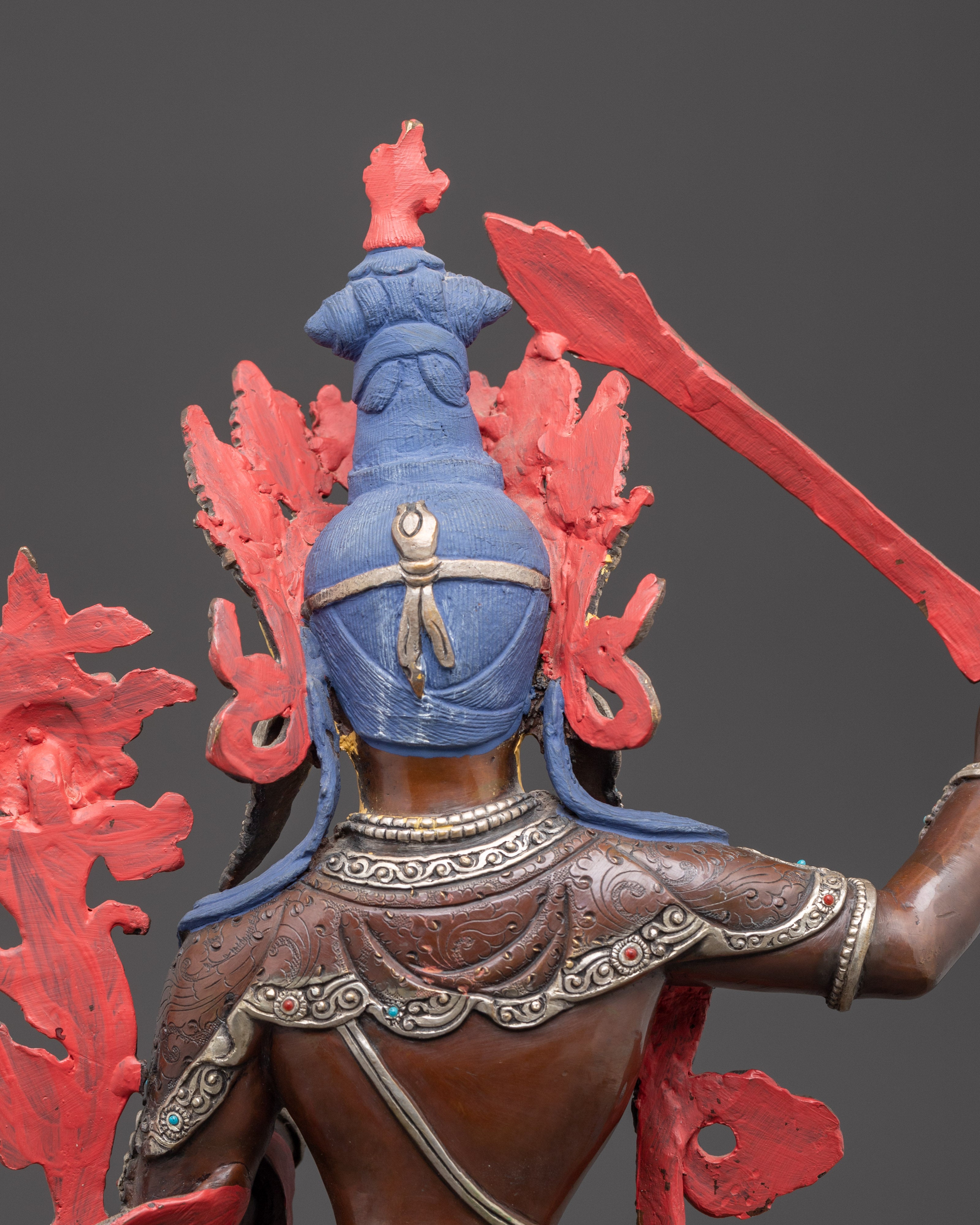 Himalayan Copper Statue of Manjushri | Wisdom Bodhisattva