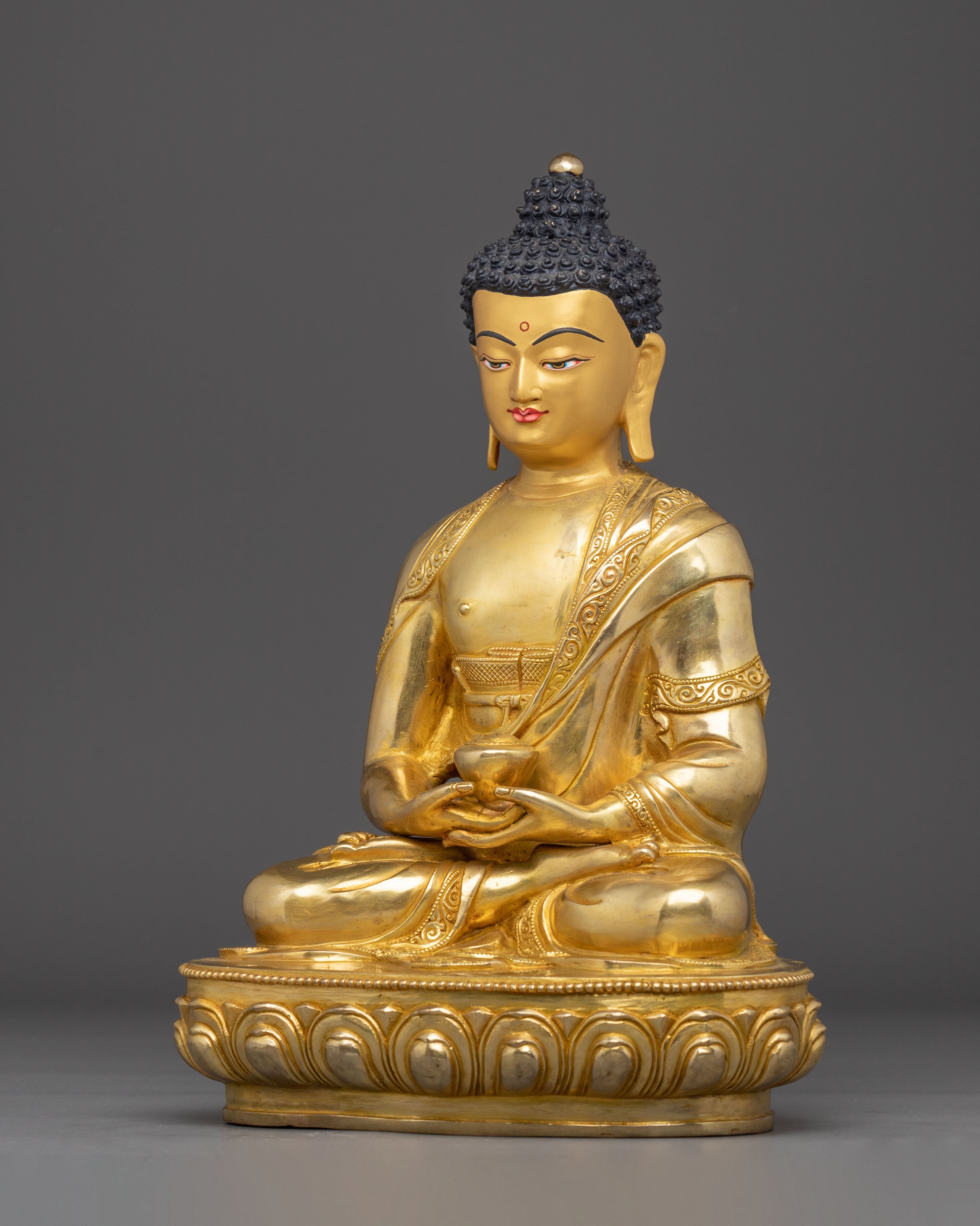 Golden Pure Land Buddha Amitabha Icon | Home Decor