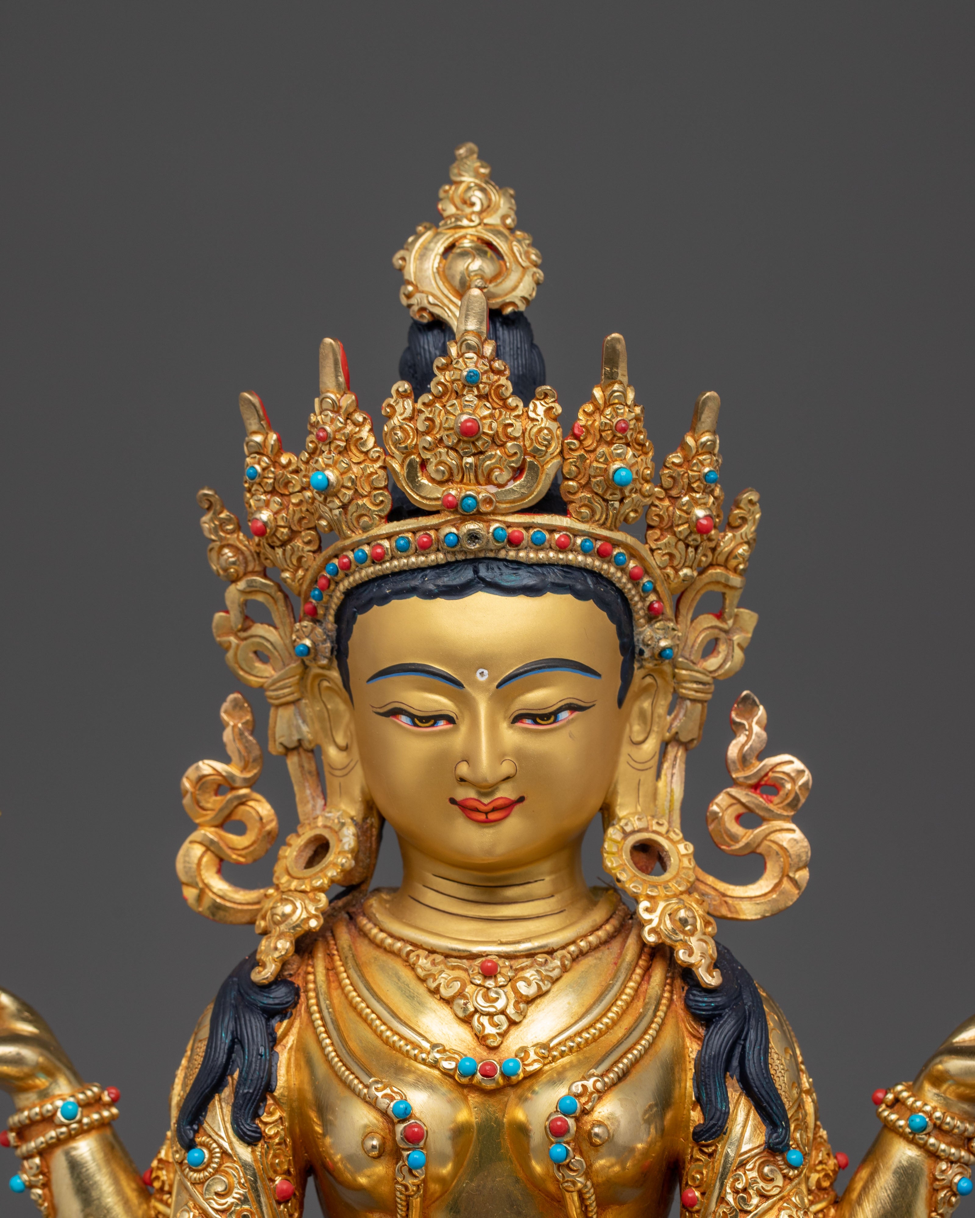 Golden Prajnaparamita Statue: The Wisdom Embodiment