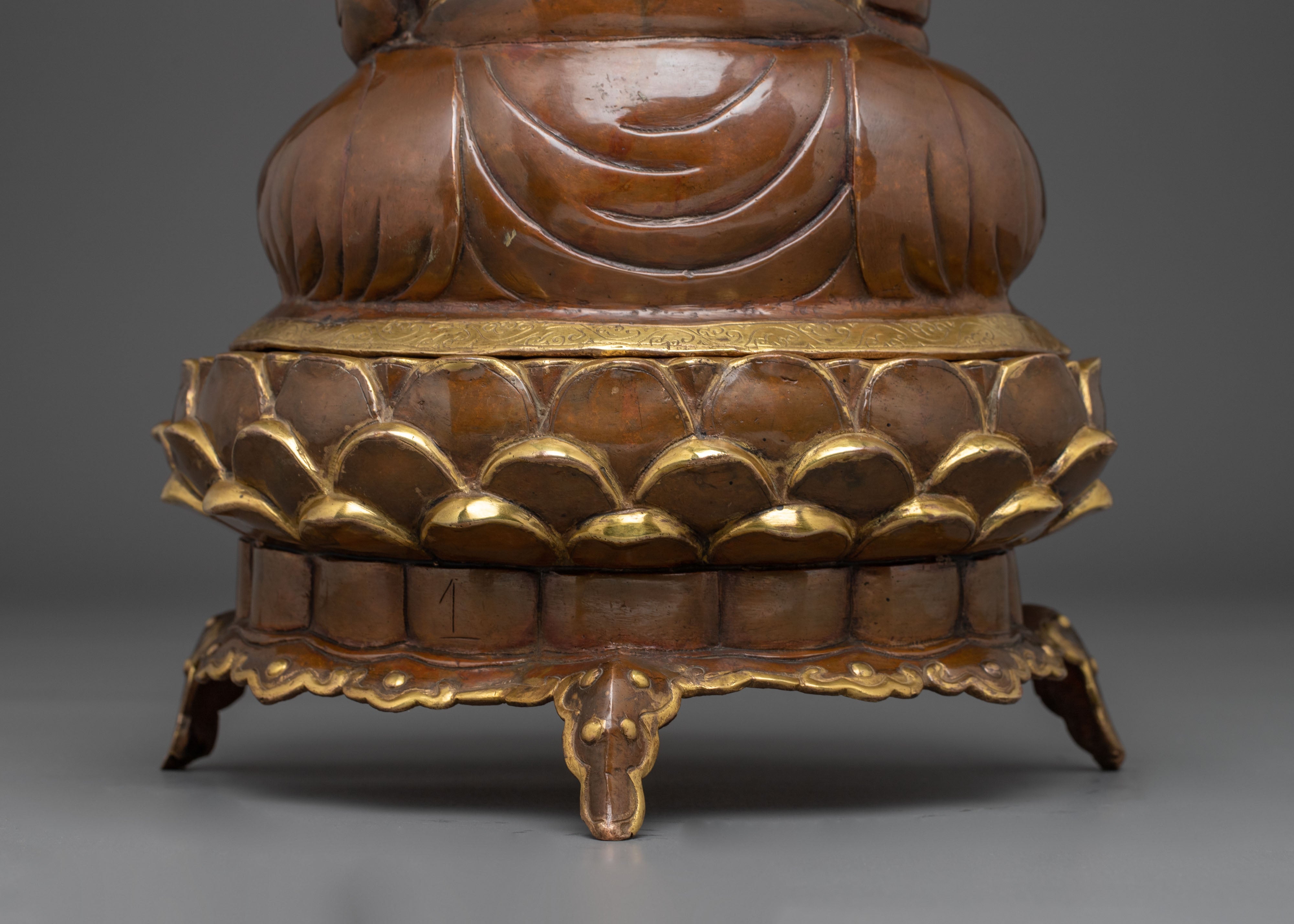 Handmade Statue of Buddhist Master | Traditional Nepalese Art