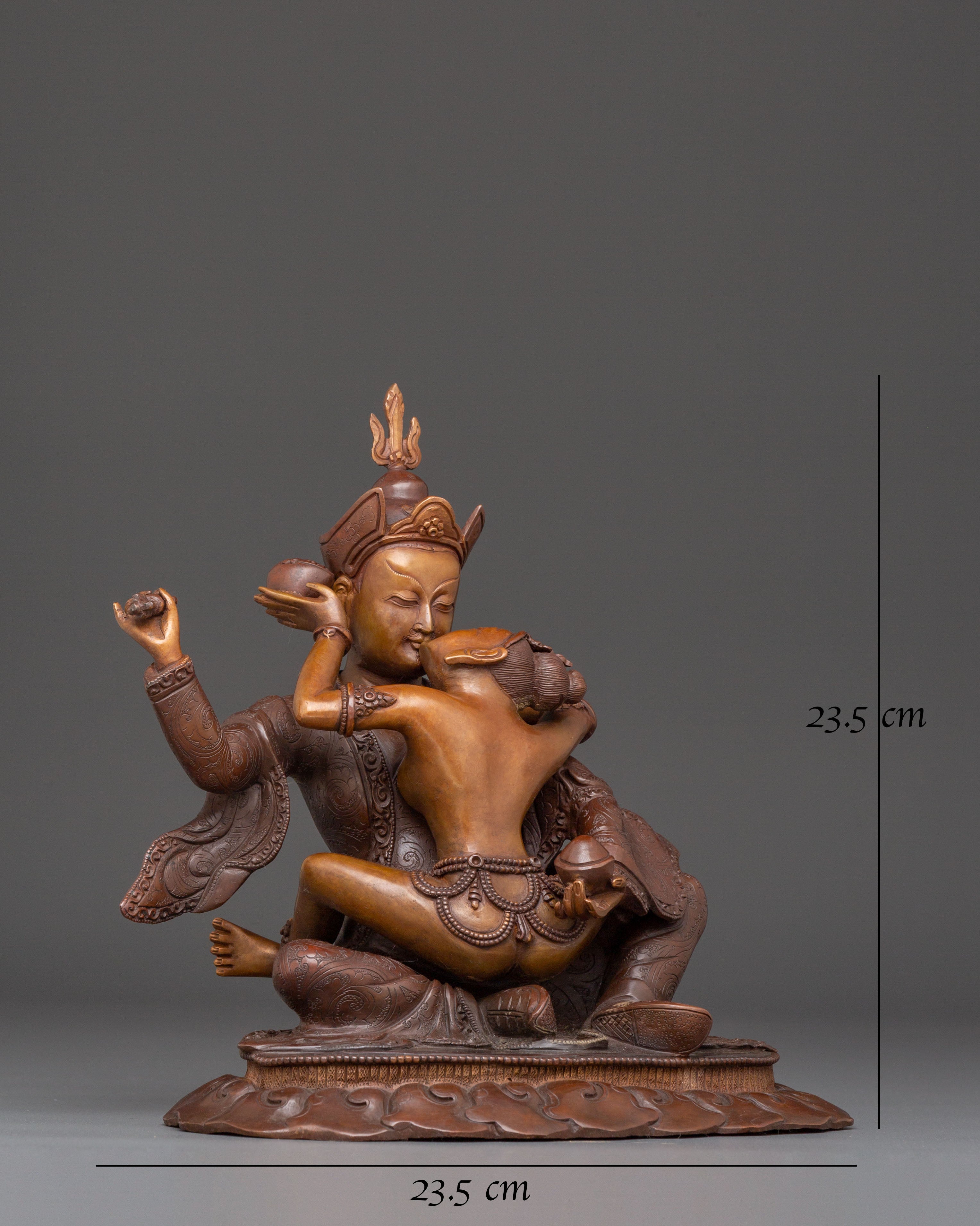 Himalayan Copper Sculpture of Vajra Master Padmasambhava | Lotus-Born Guru
