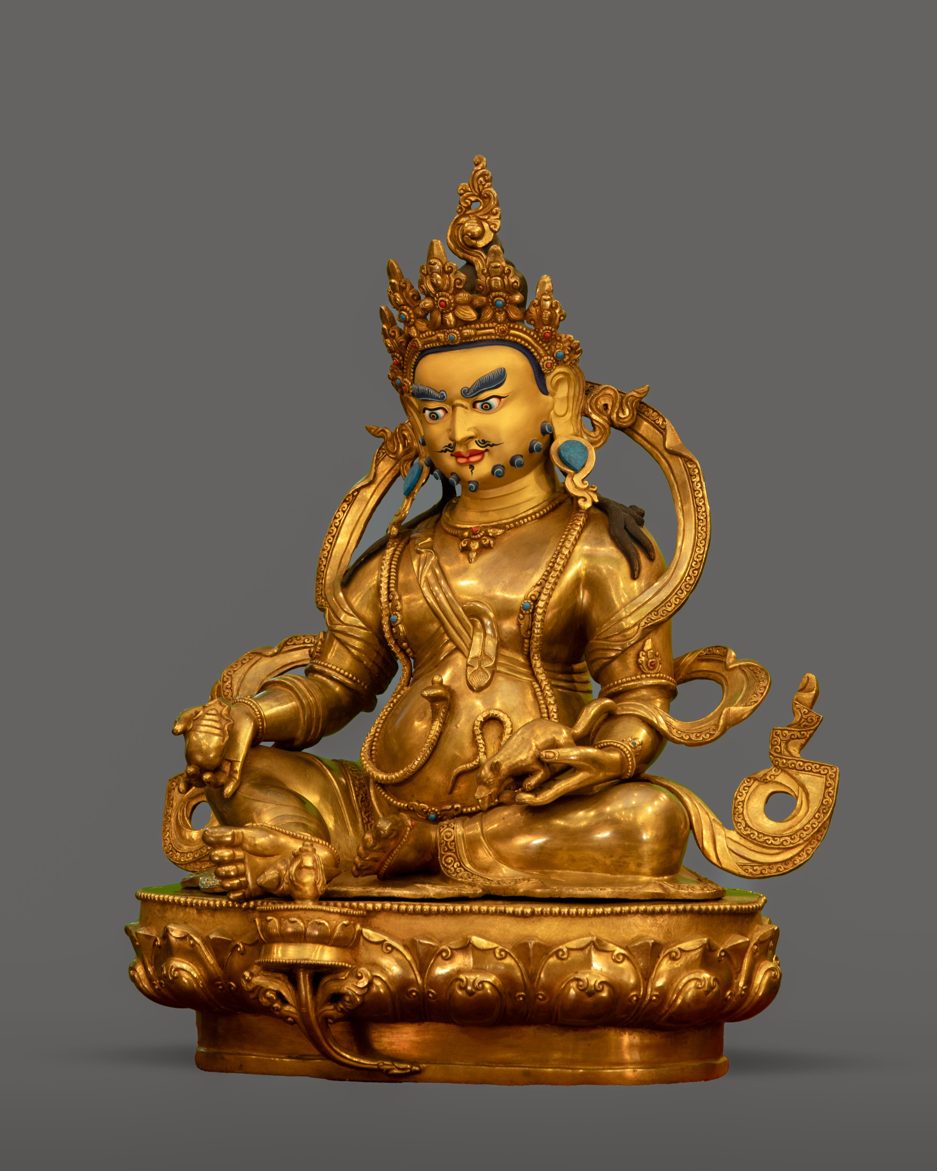 Himalayan Art Buddhist Dzambhala Sculpture | Symbol of Tantric Mastery