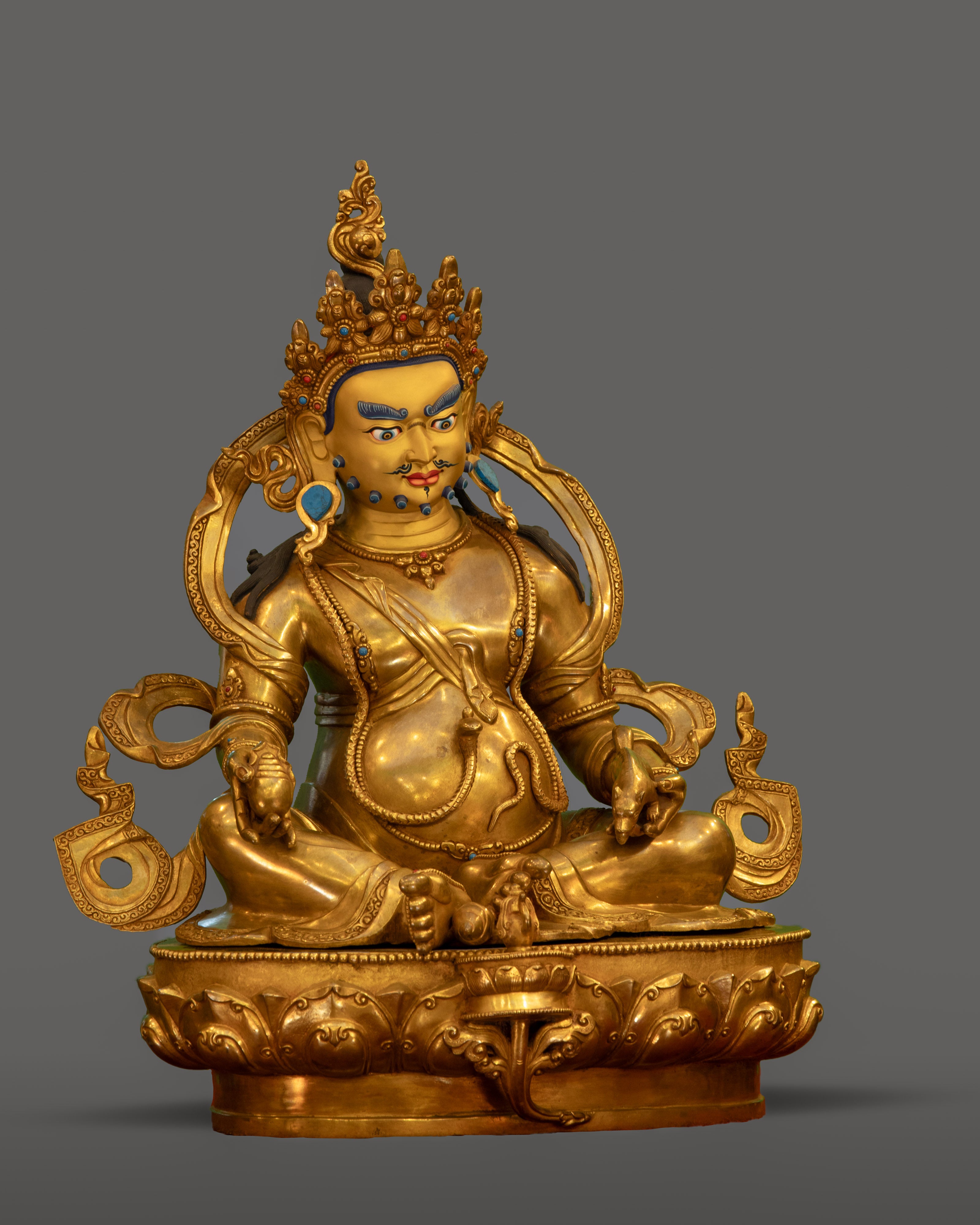 Himalayan Art Buddhist Dzambhala Sculpture | Symbol of Tantric Mastery