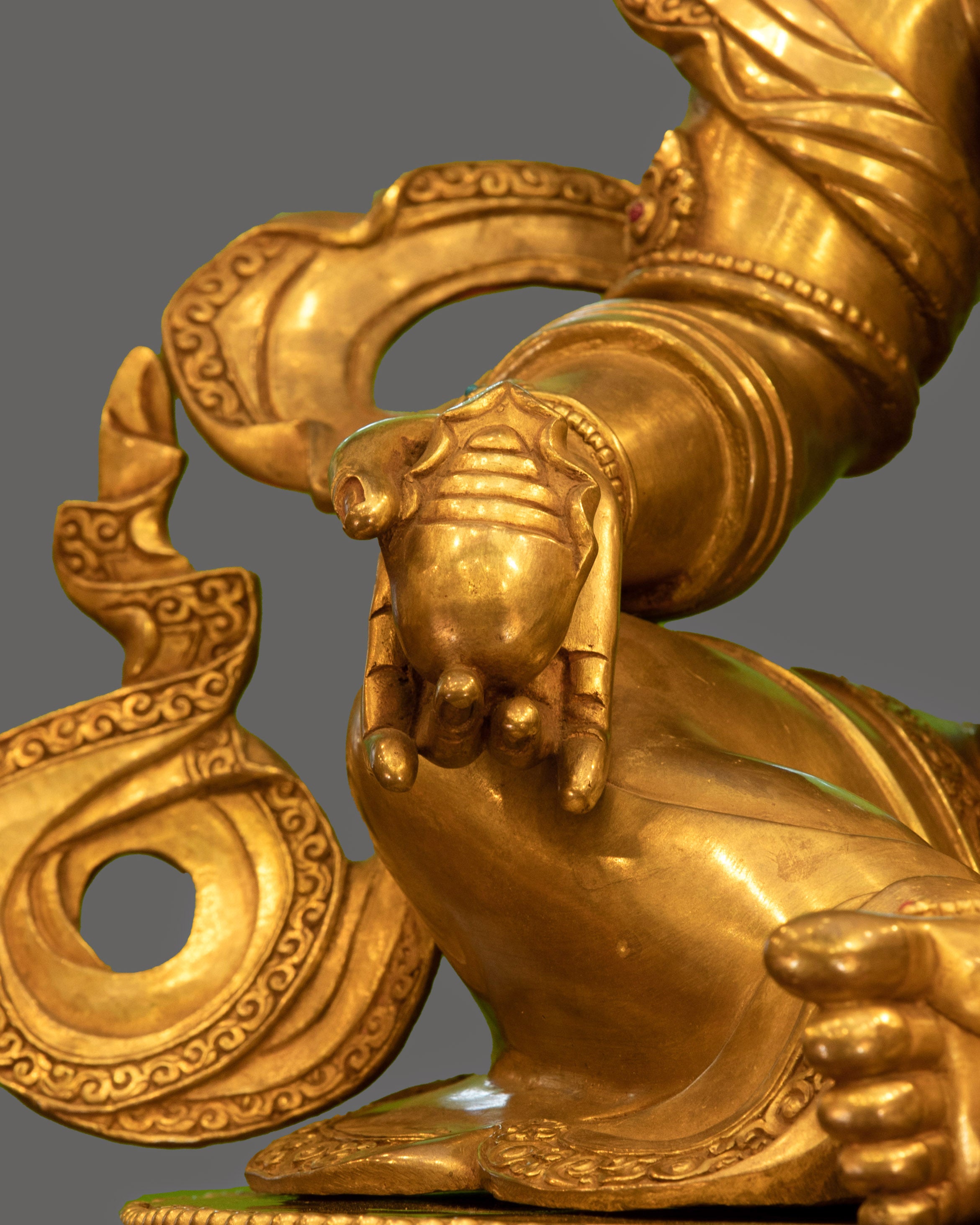 Himalayan Art Buddhist Dzambhala Sculpture | Symbol of Tantric Mastery