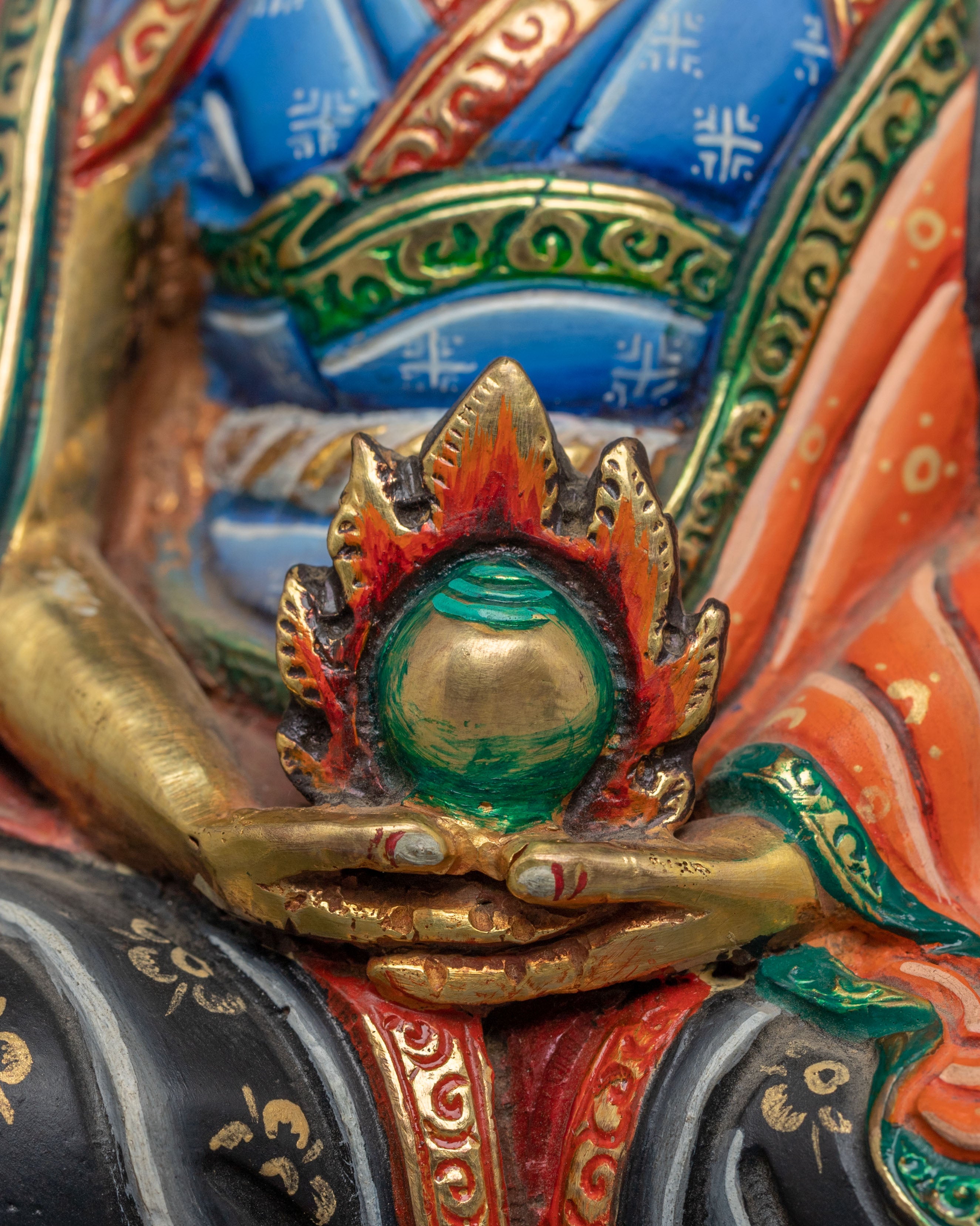 Handmade Buddhist Guru Gampopa Art | Traditional Himalayan Art