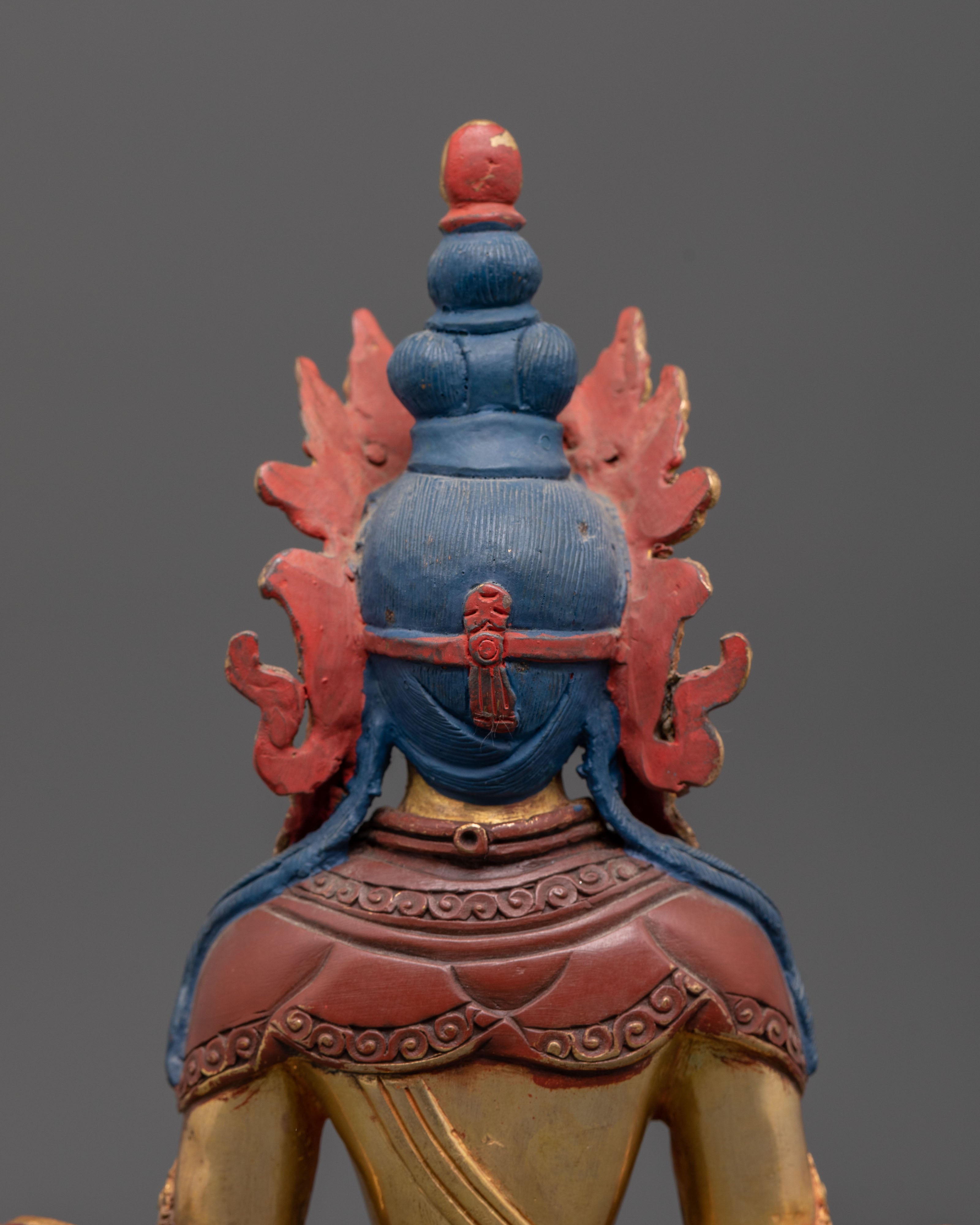 Statue of Longevity Icon Amitayus Buddha of Infinite Light