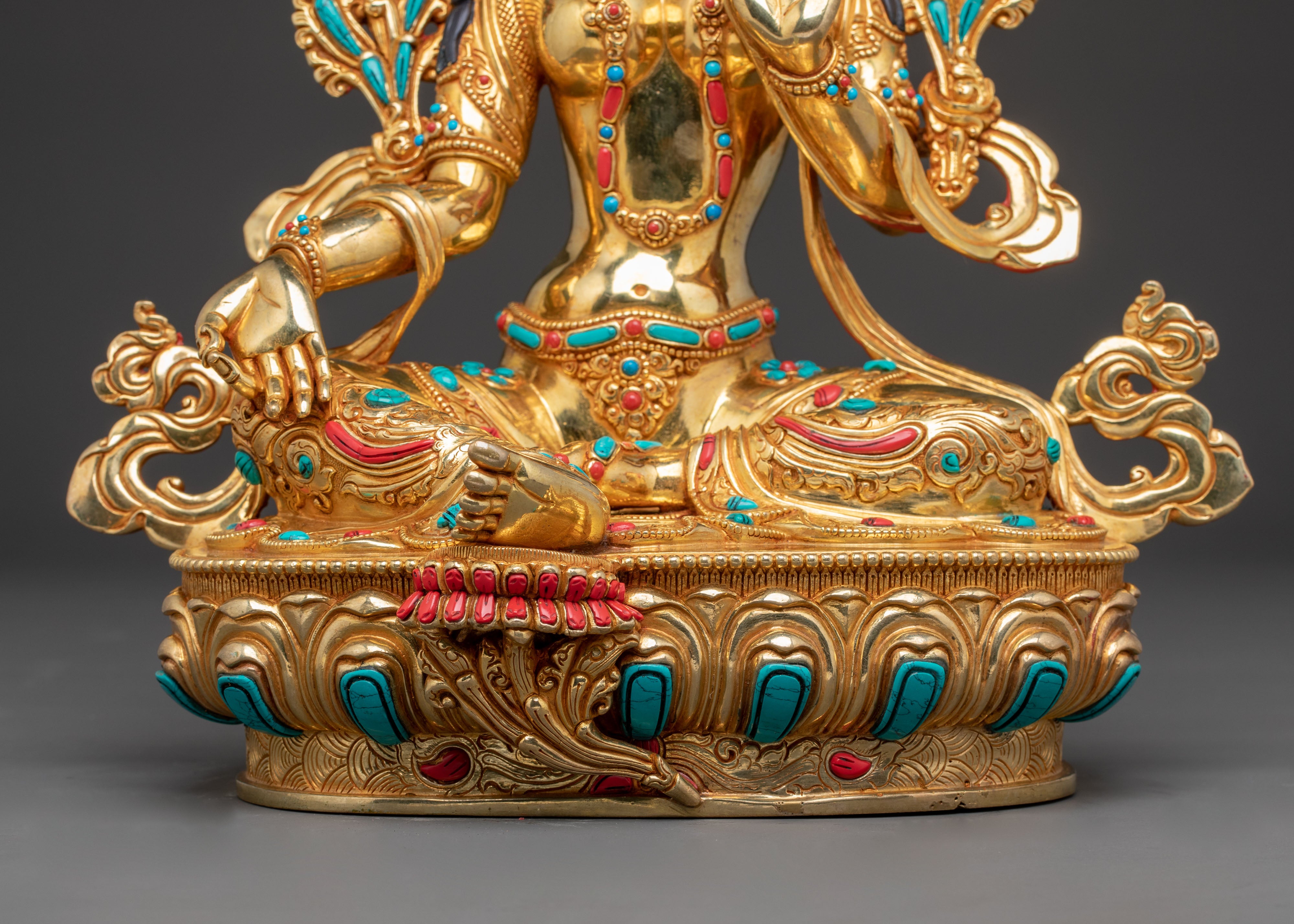 Handmade Radiant Statue of Shyama Tara | Mother of All Buddhas