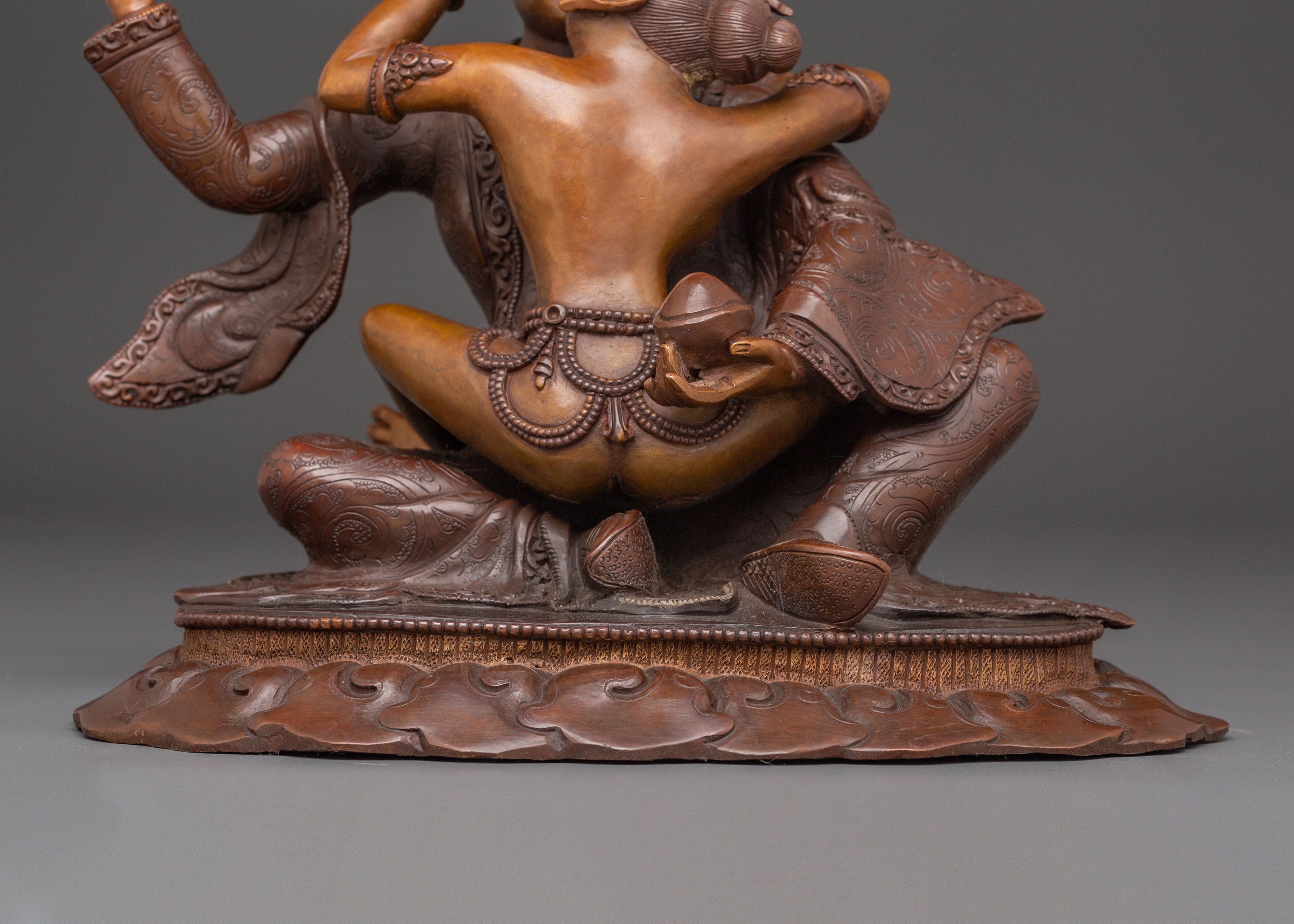 Himalayan Copper Sculpture of Vajra Master Padmasambhava | Lotus-Born Guru