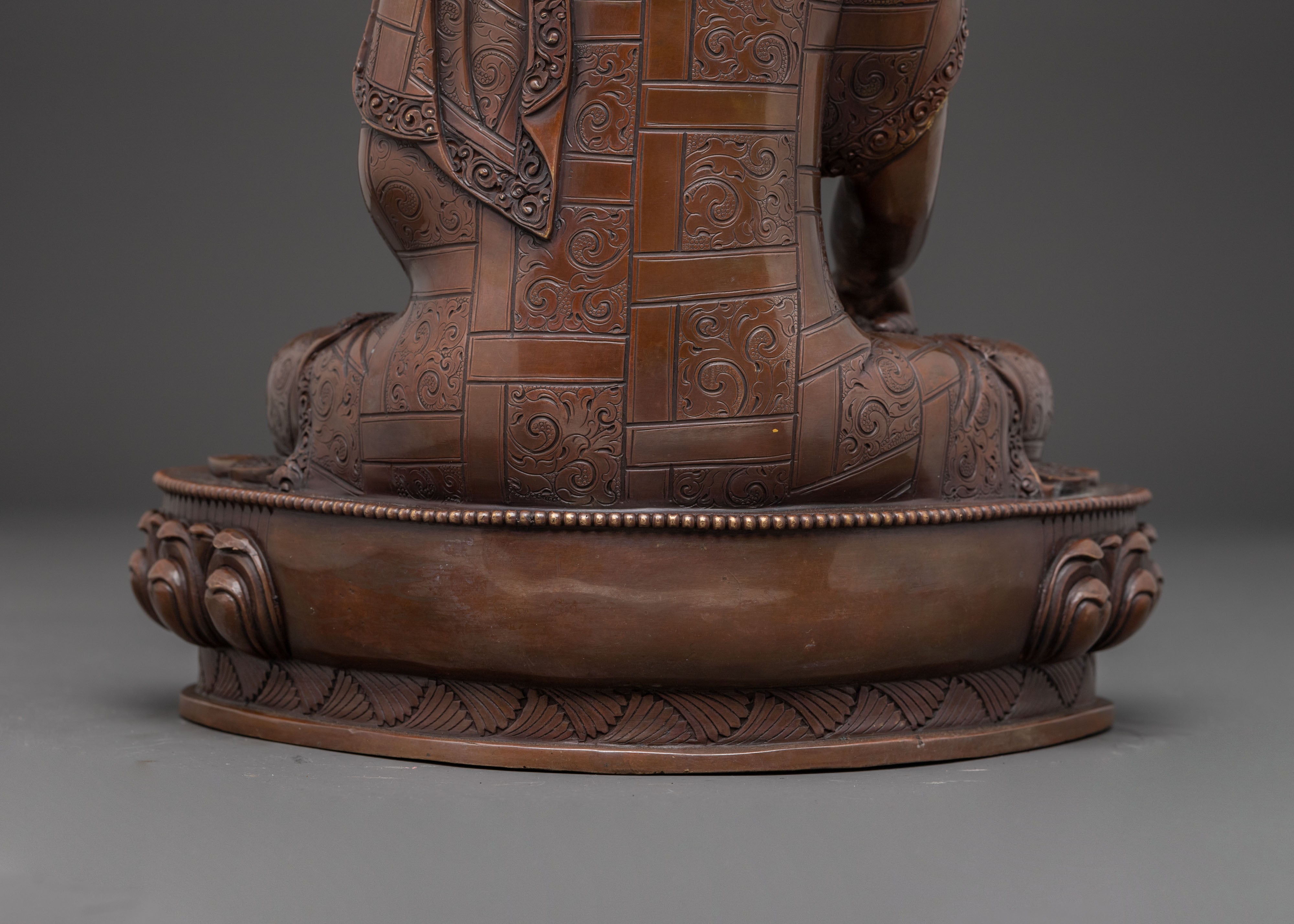 Handmade Tibetan Shakyamuni Buddha Statue | Enlightenment Symbol