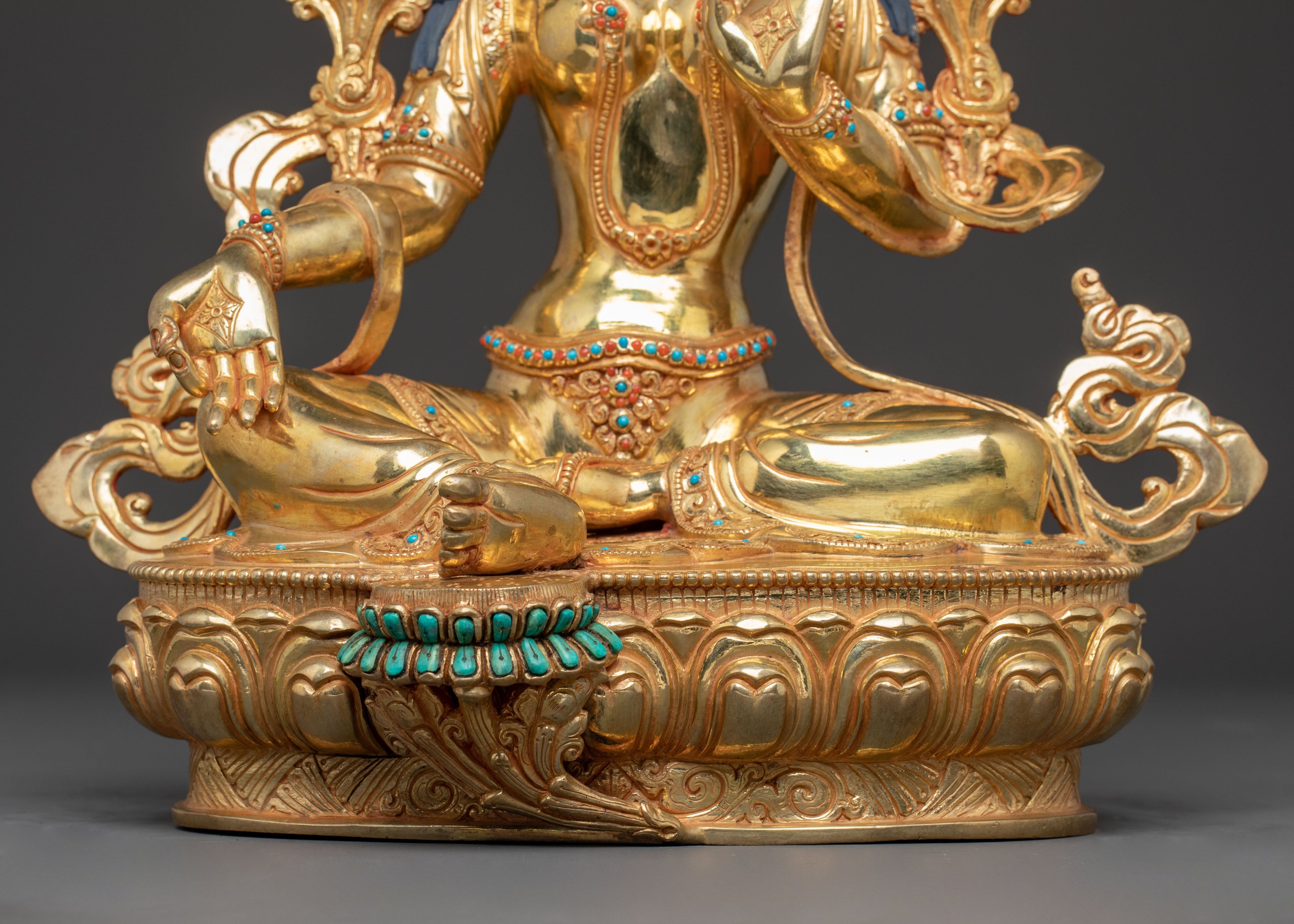 Radiant Statue of Mother Green Tara | Goddess of Compassion