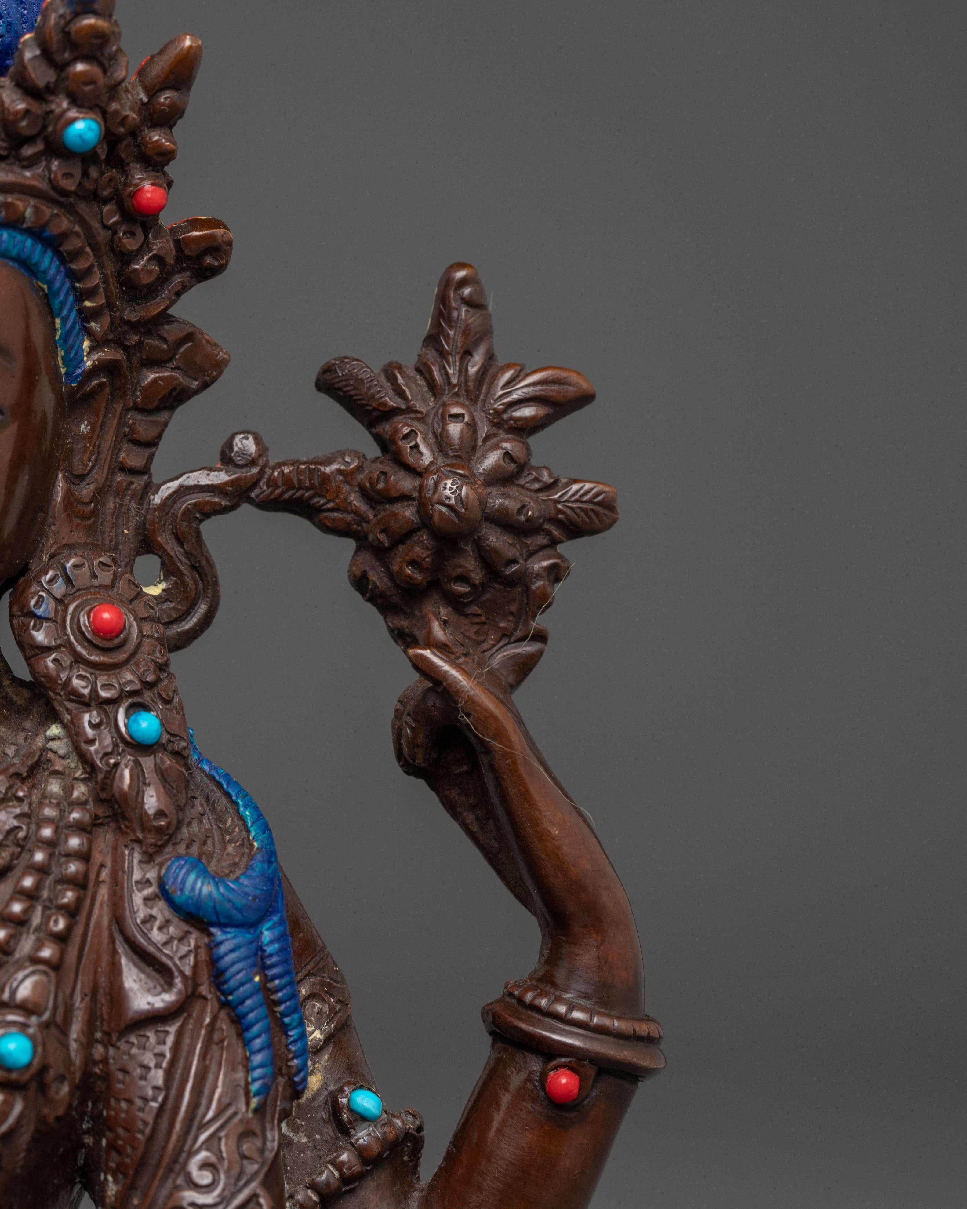 Handmade Statue of Bodhisattva Chenrezig | Tibetan Buddhism Art