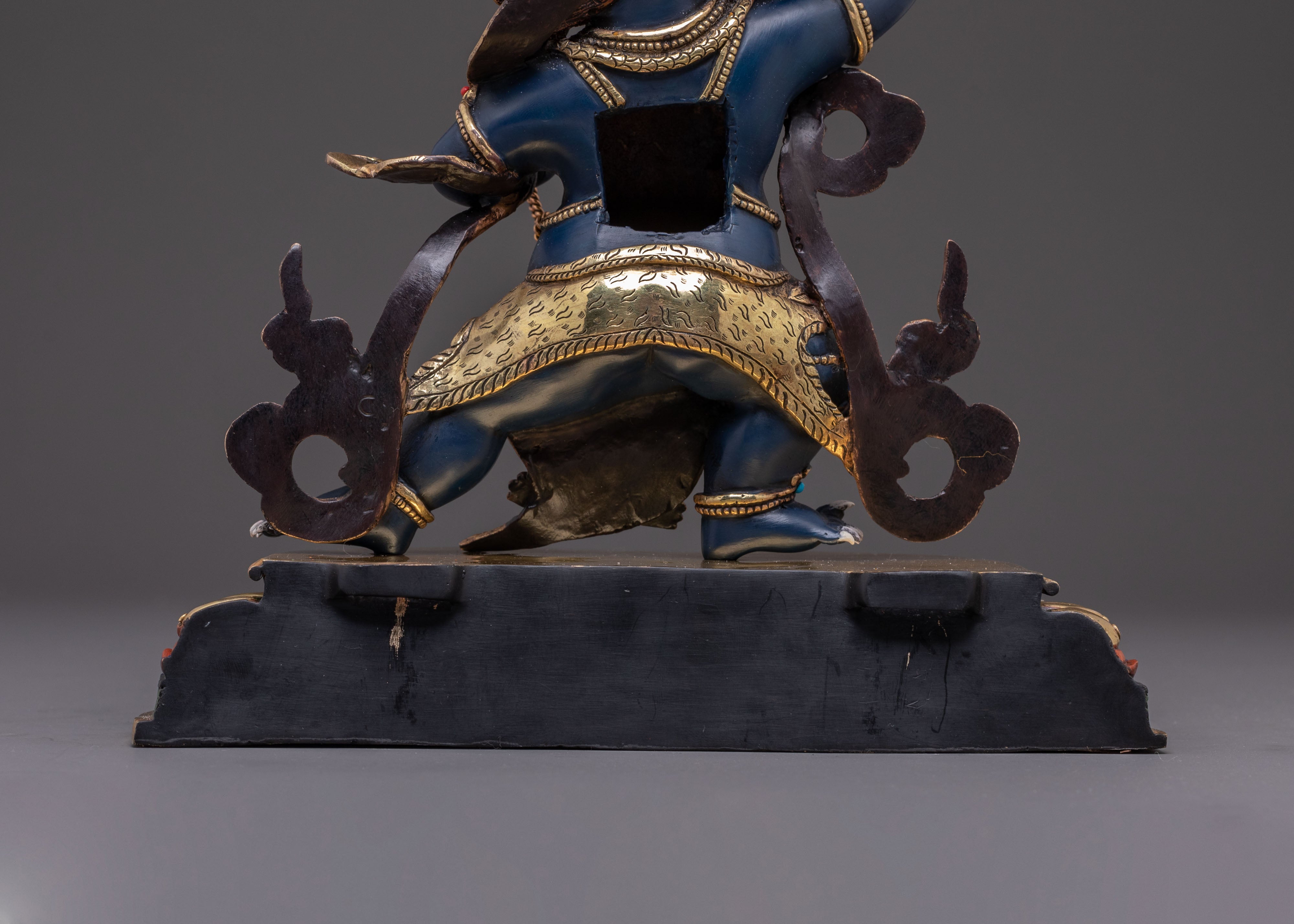 Wrathful Tantric Protector Vajrapani Statue | Himalayan Buddhist Sculpture