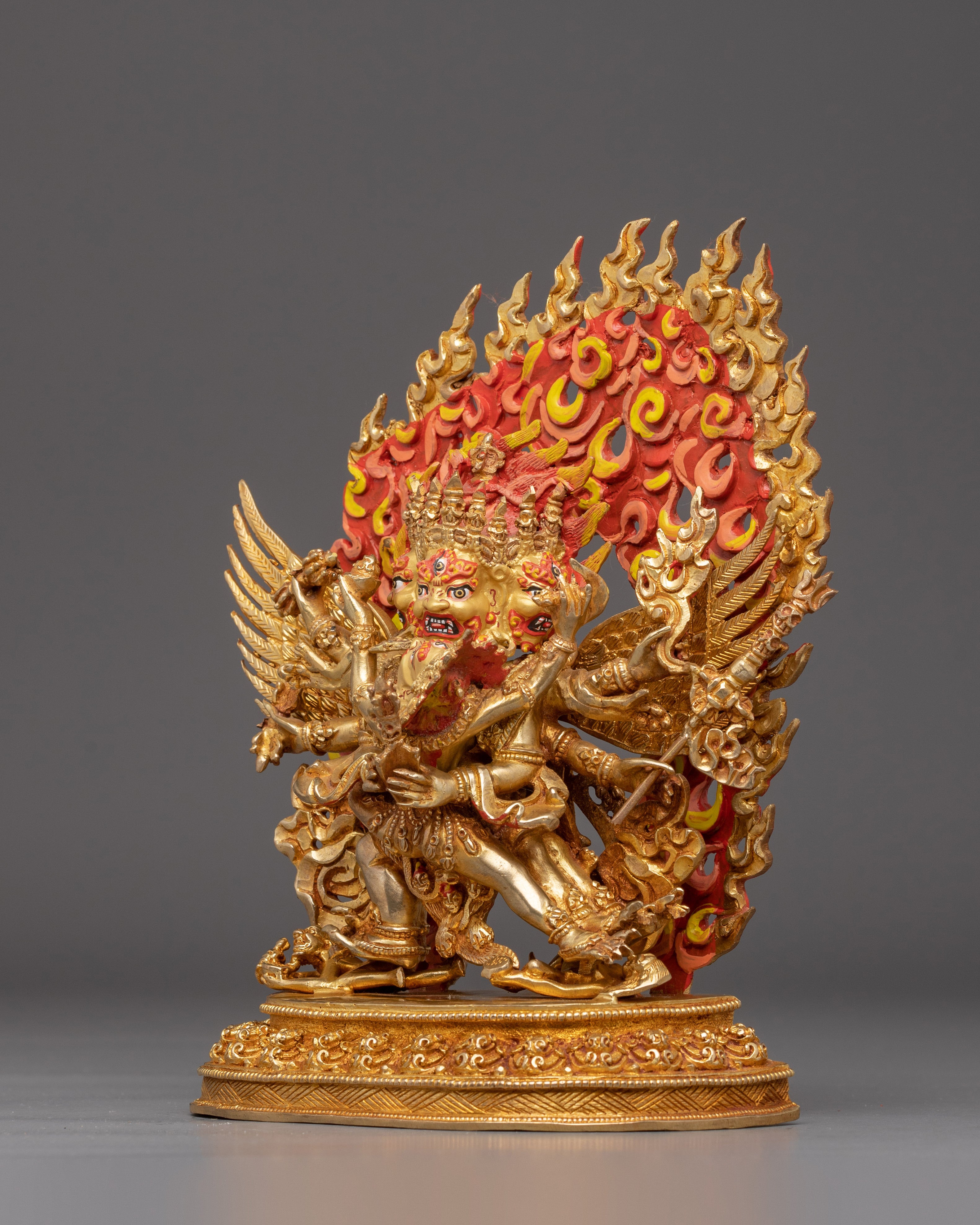 Handmade Vajrakilaya Copper Statue | Fierce Protector of Dharma