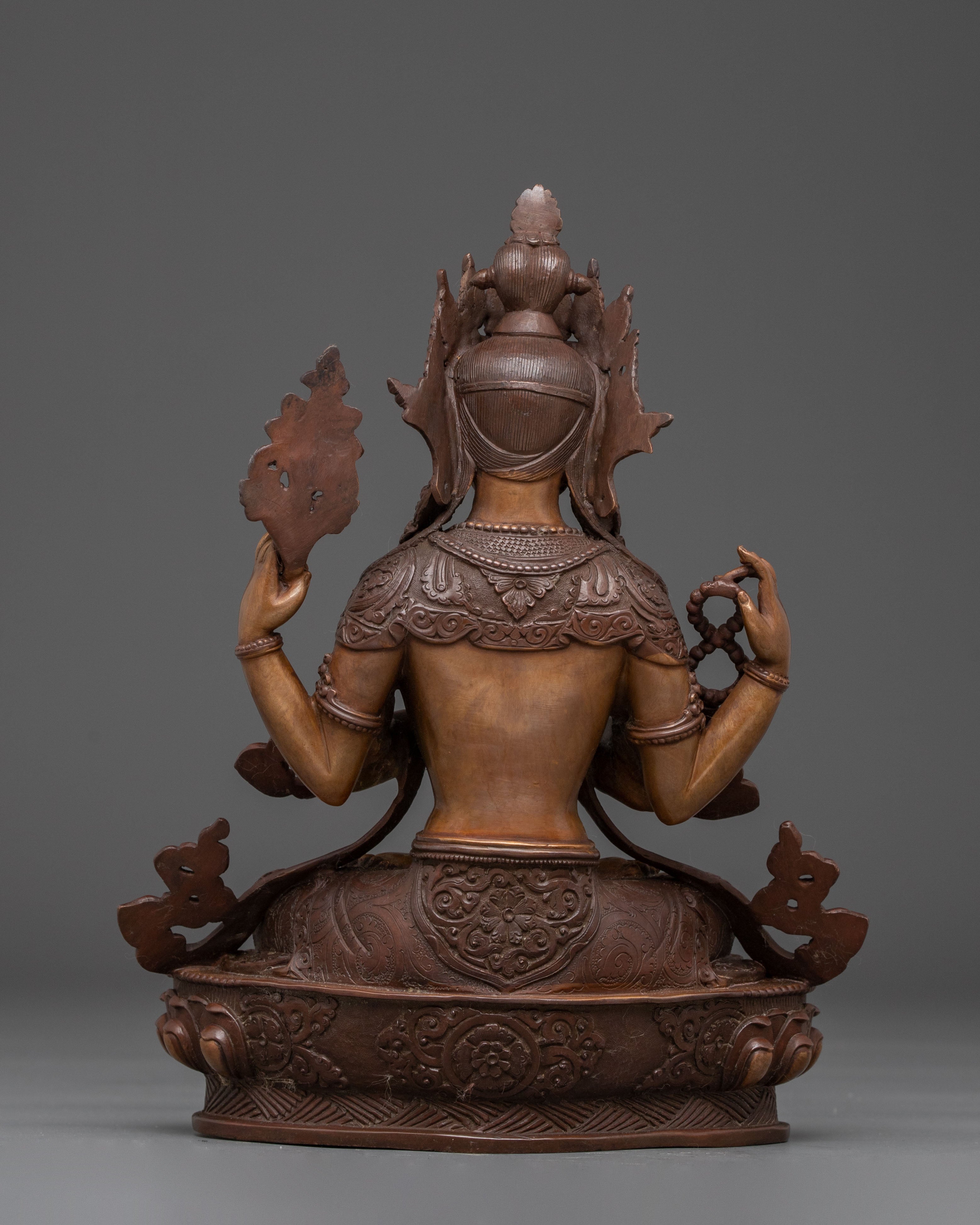 Handcrafted Compassionate Bodhisattva Avalokiteshvara Statue | Deity of Mercy and Peace