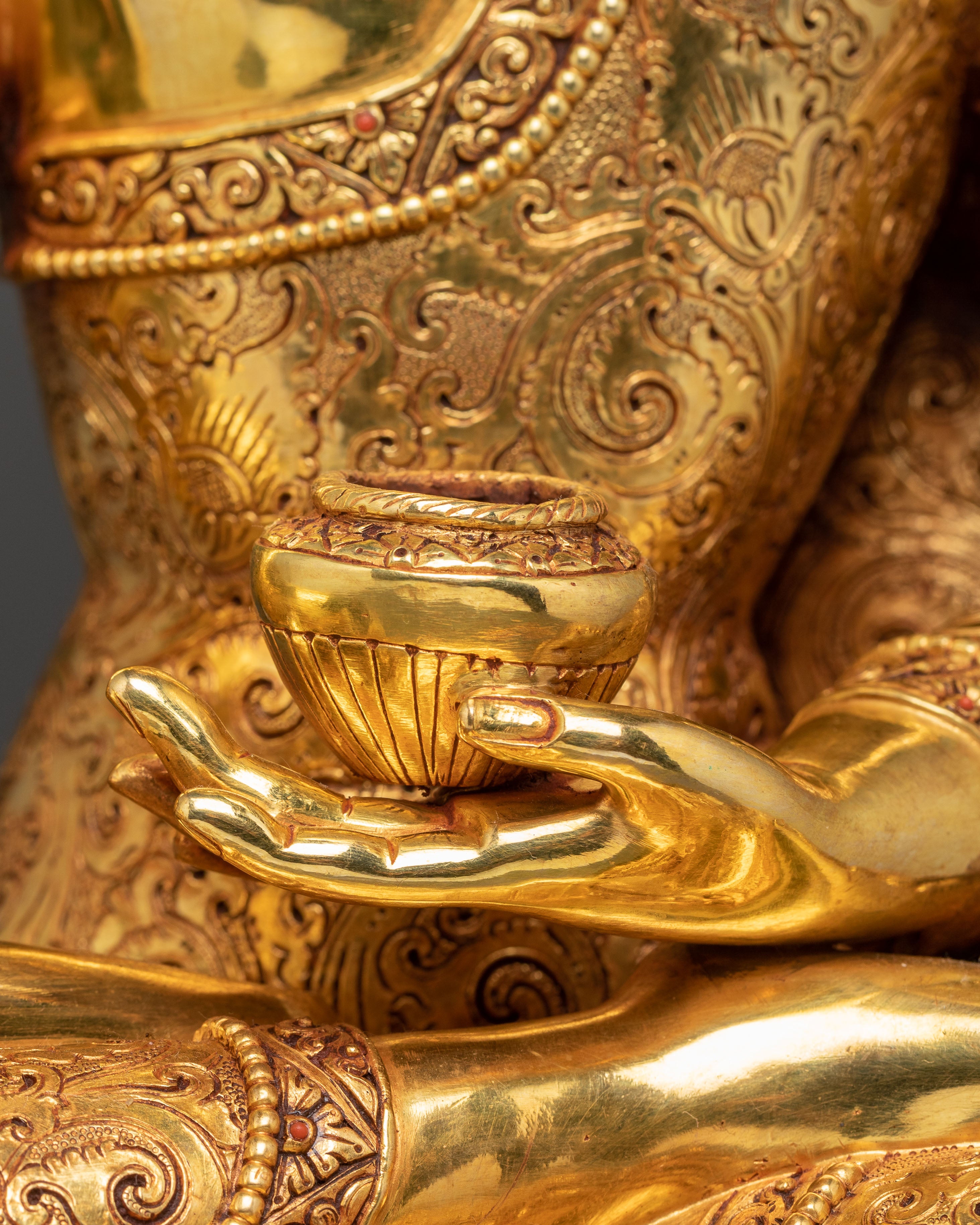Himalayan Golden Shakyamuni Buddha Handmade Art | Historical Buddha