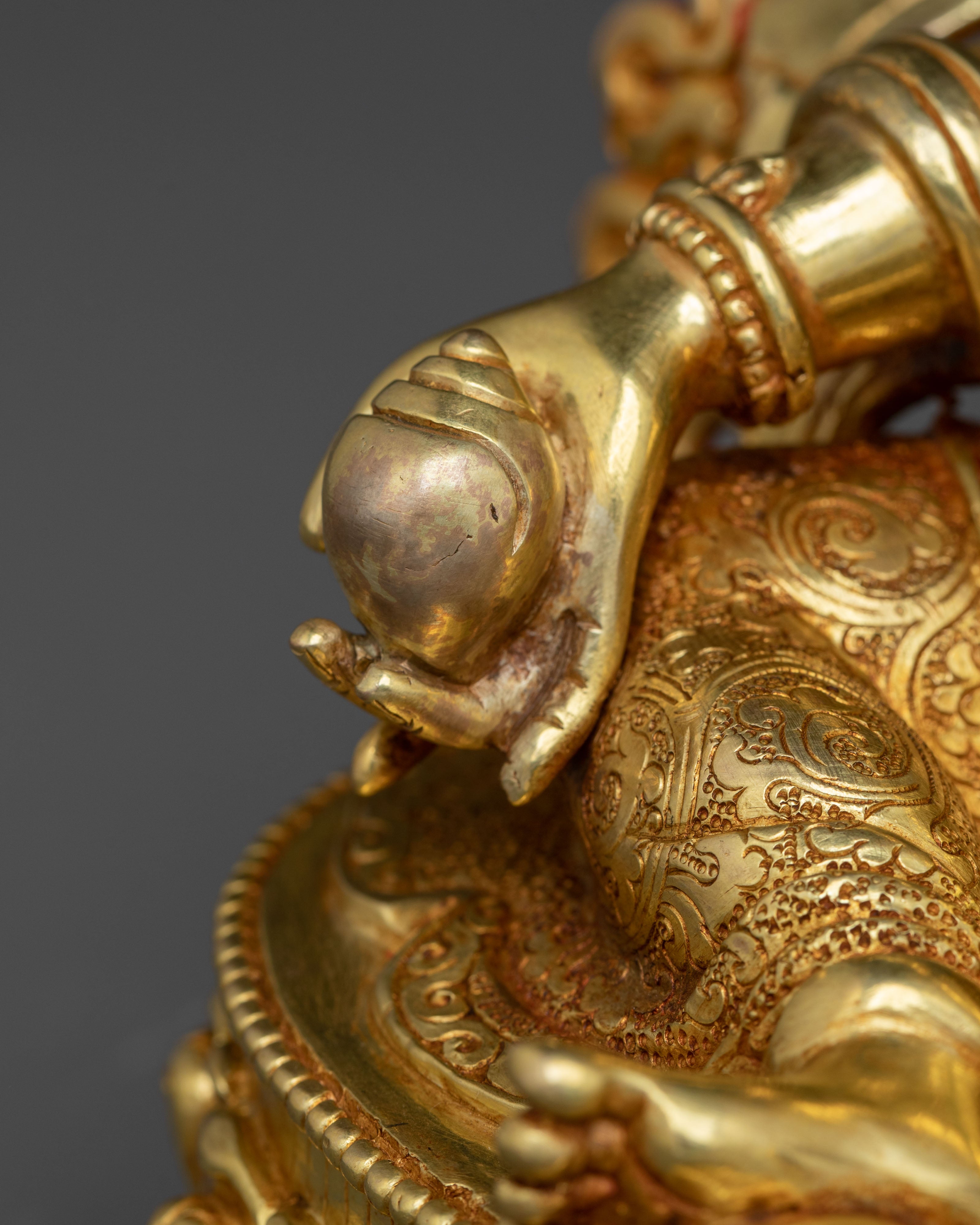 Sculpture of Dzambhala: Buddhist Wealth Icon | Home Altar Decor