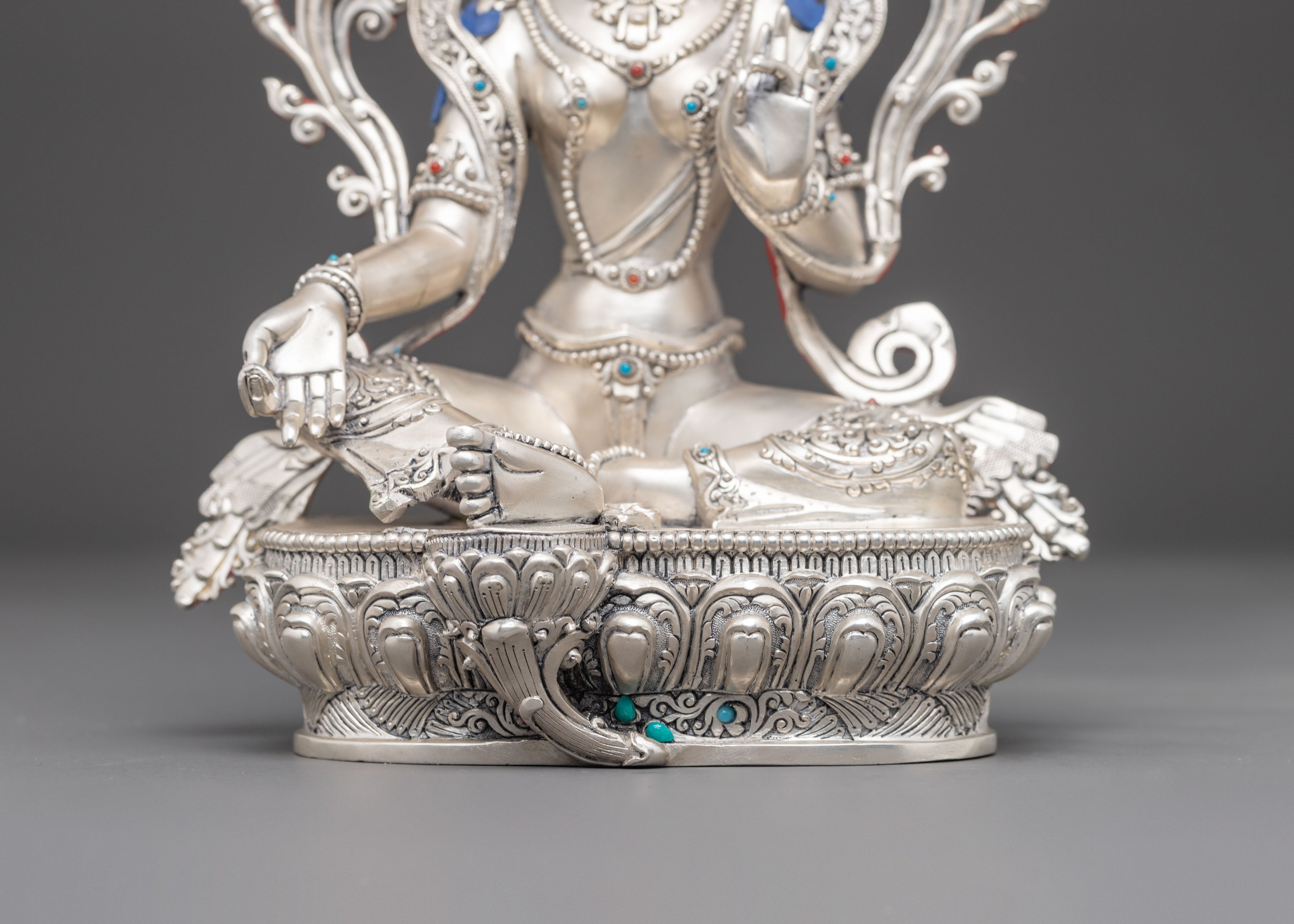 Green Tara Figurine: Symbol of Compassion | Goddess of Protection