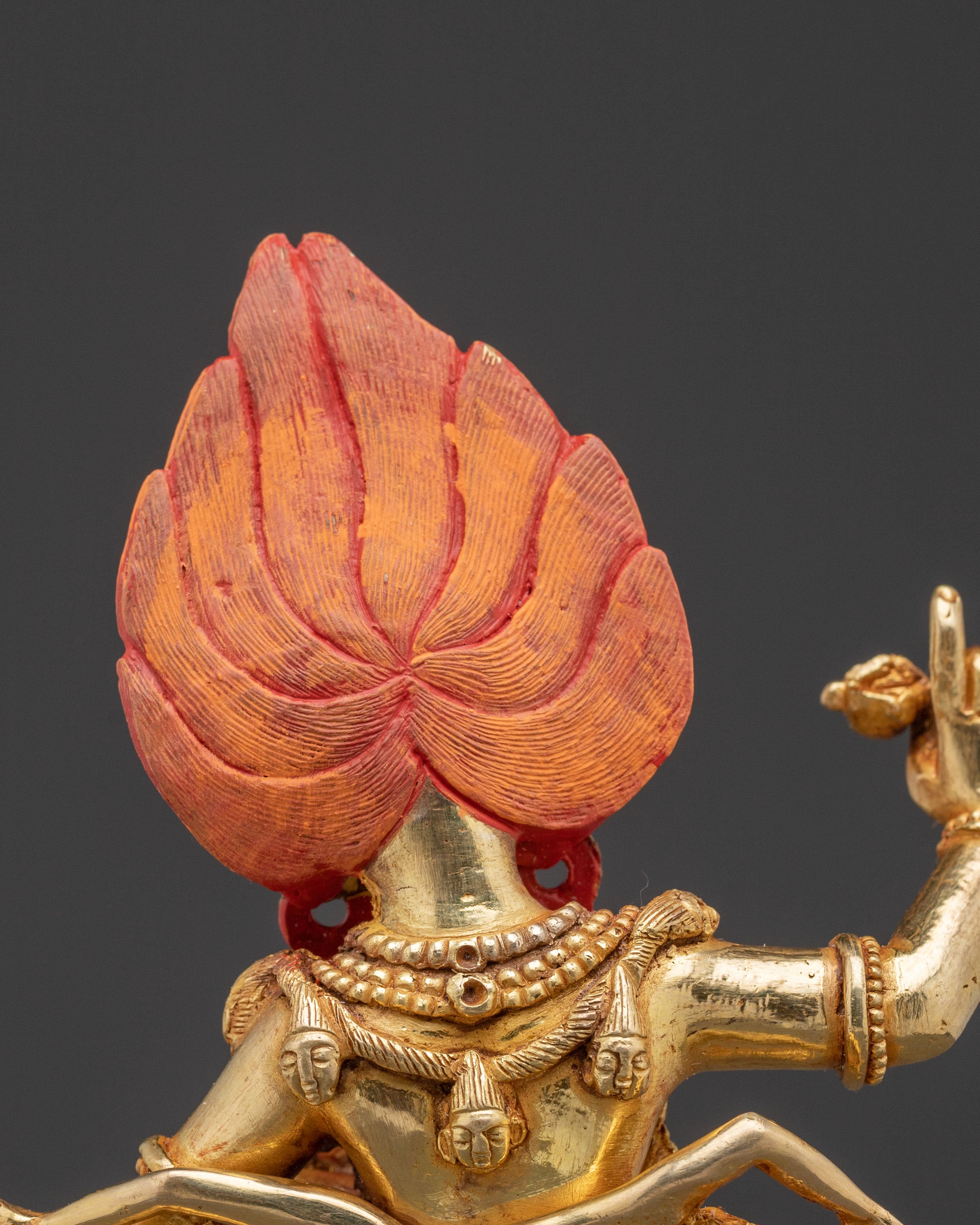 Dorje Phagmo Wrathful Dakini Statue – Gilded Copper Art