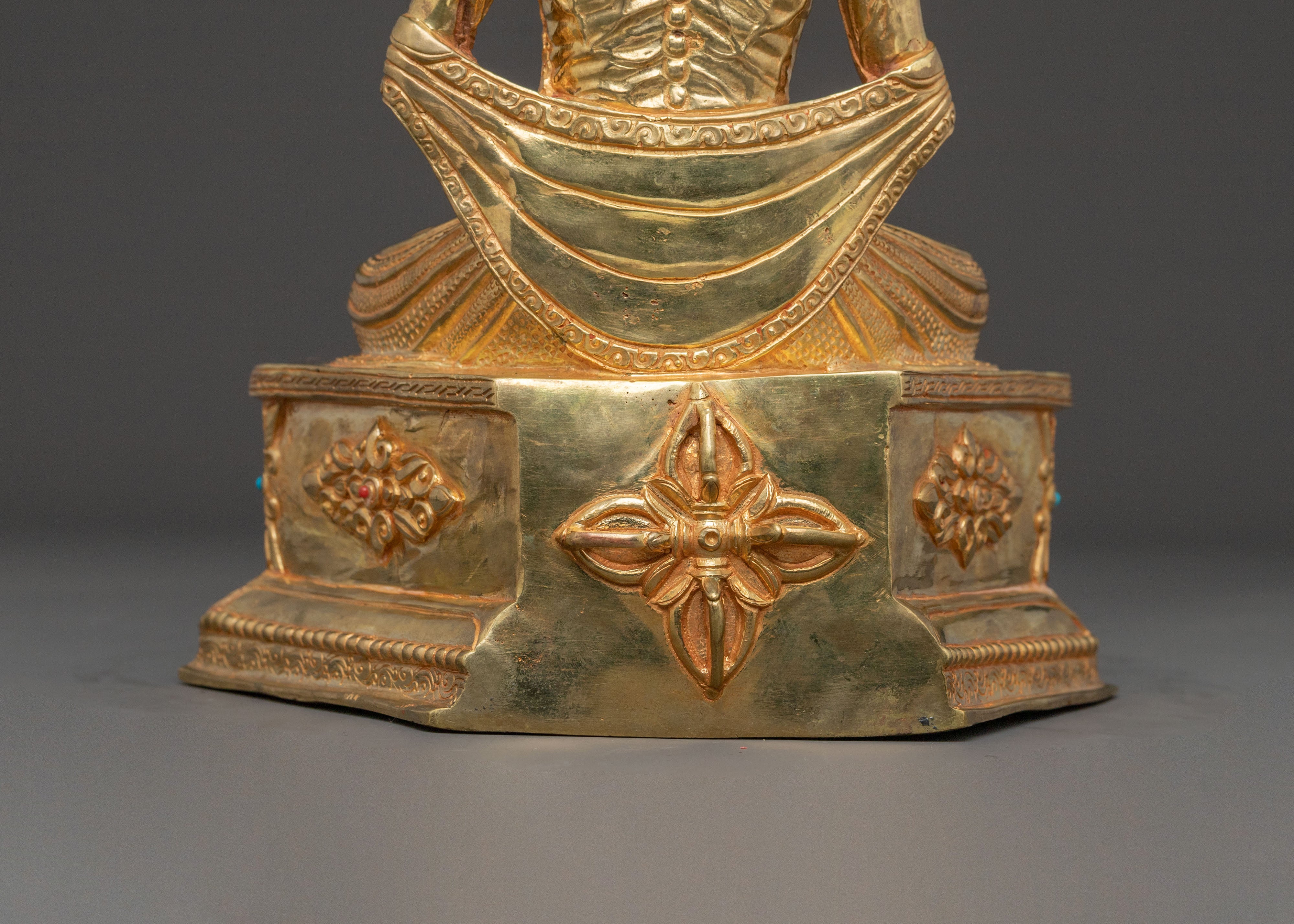 Spiritual Fasting Buddha Statue – Exquisite Handcrafted Copper Statue