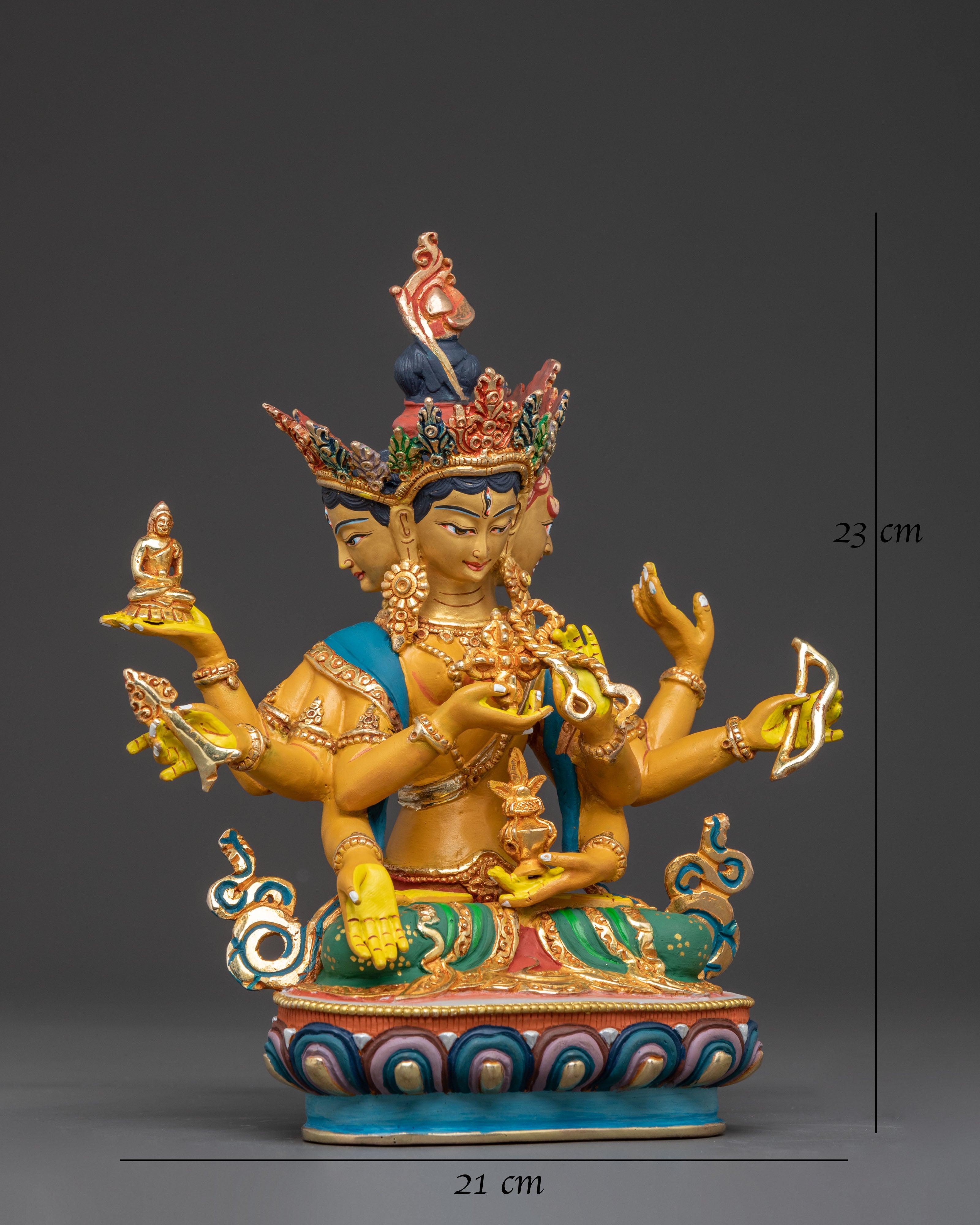 Golden Namgyalma Blessing Statue – Gilded Namgyalma Sculpture