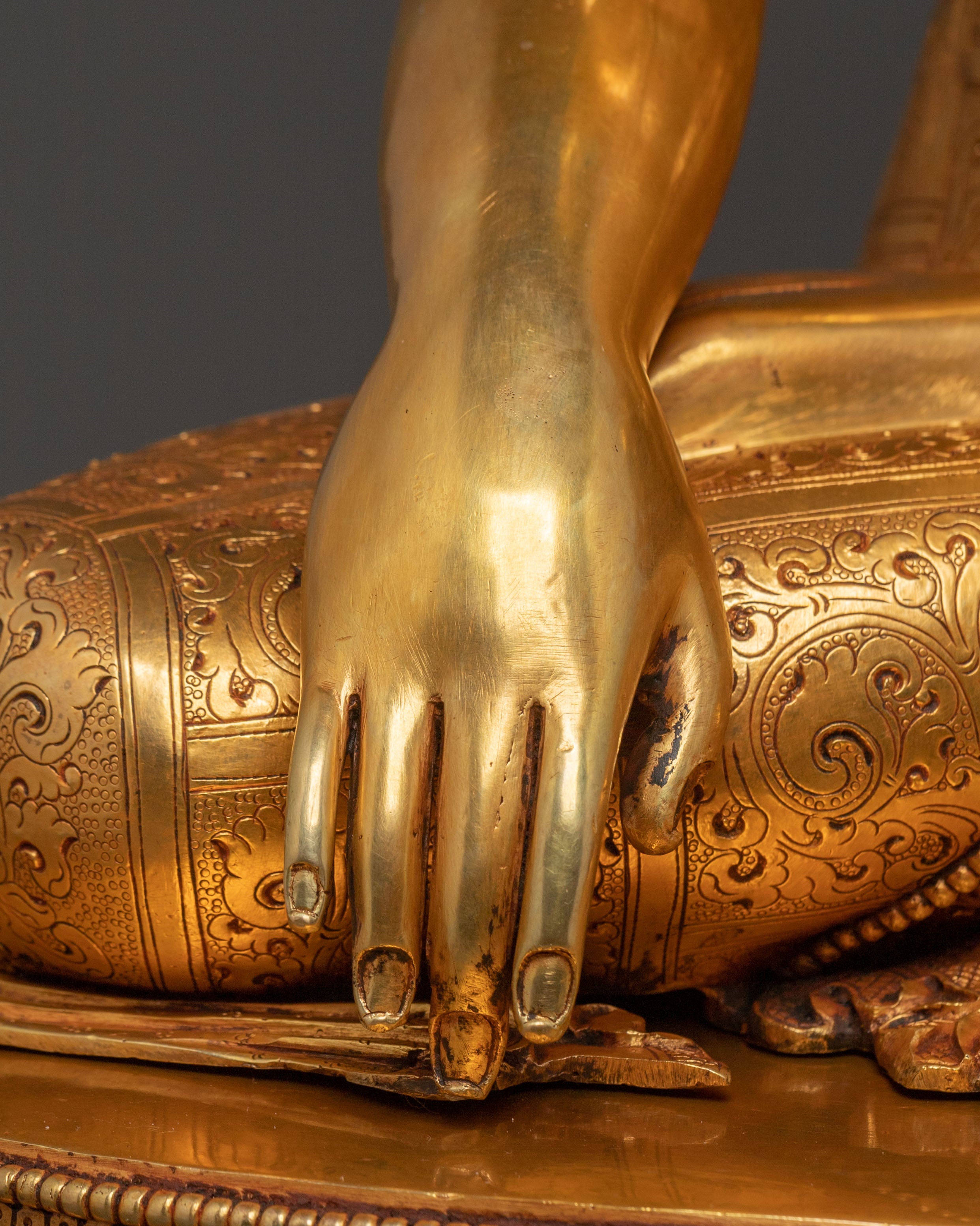 Shakyamuni Buddha Golden Statue | Spiritual Decor